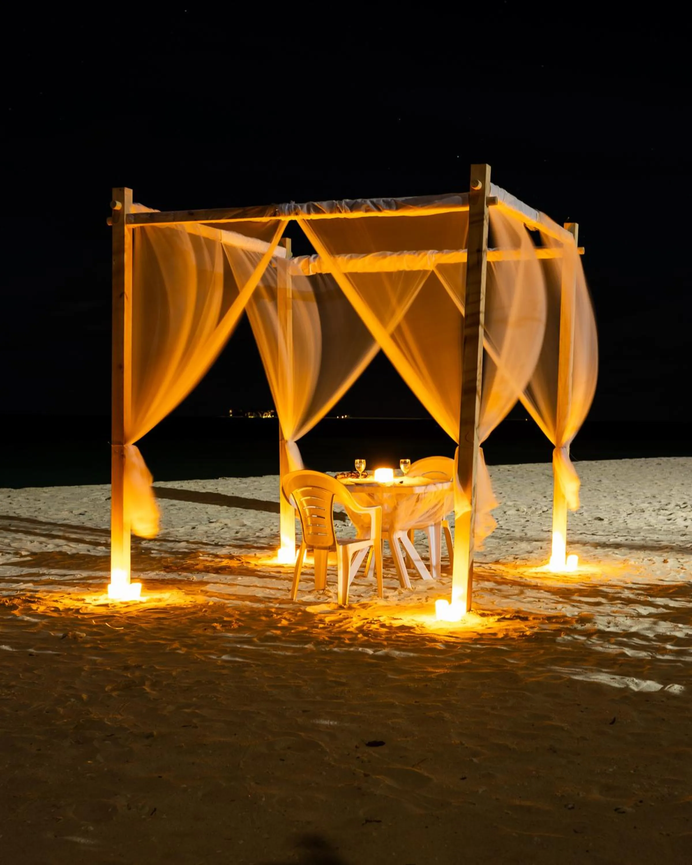 Night in Baa Sand Maldives