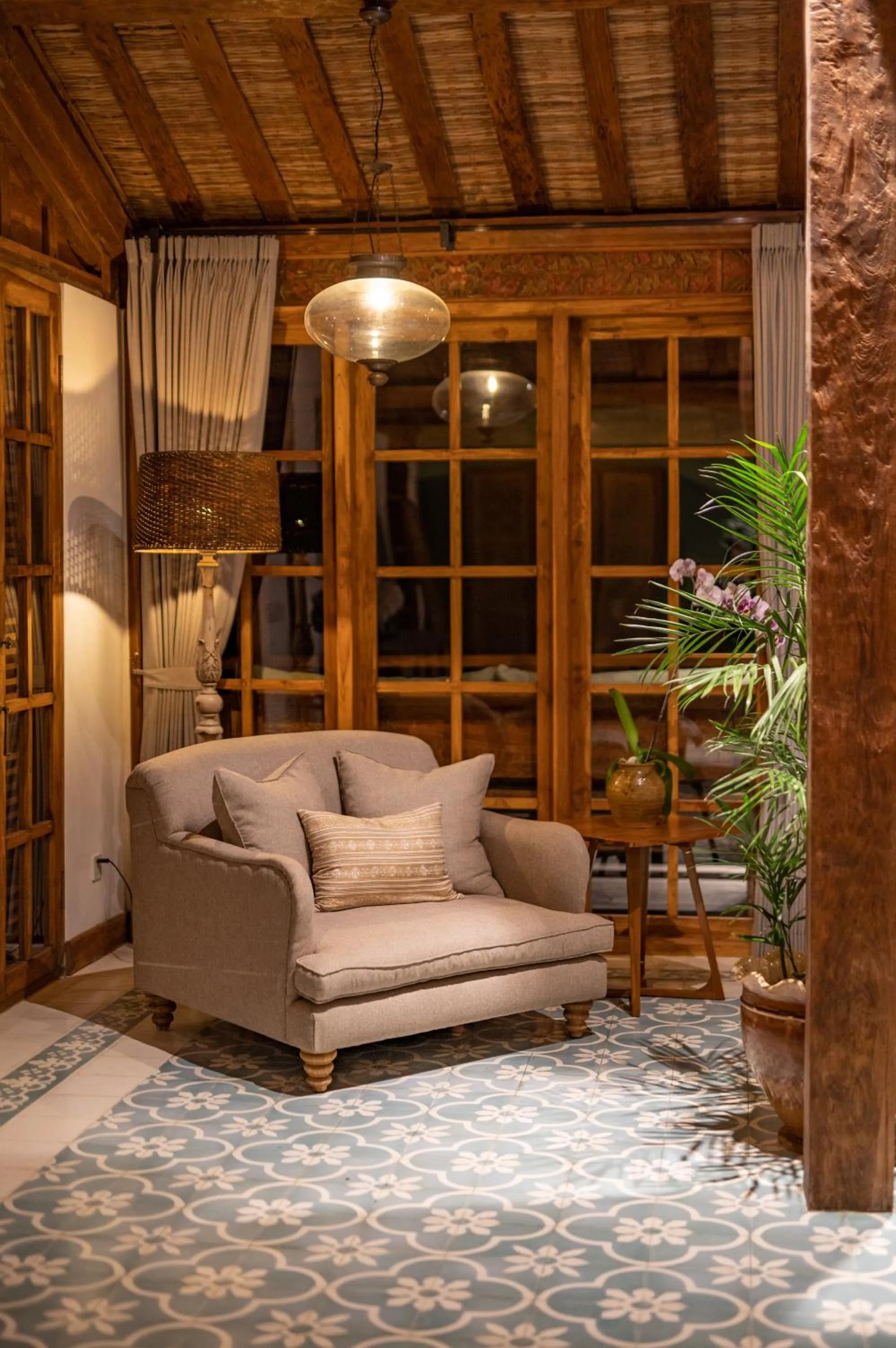 Seating area in Umah Lusa