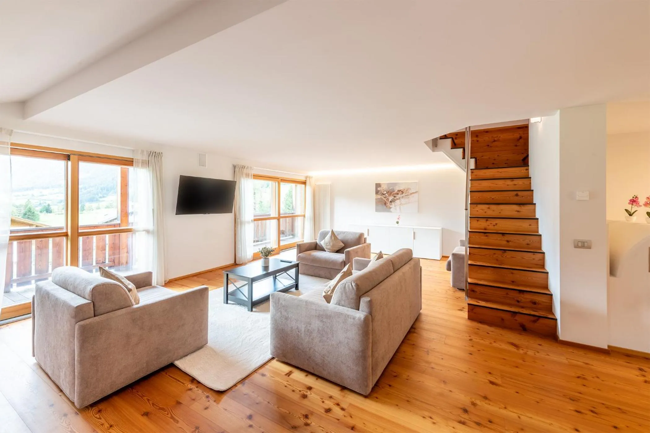 Two-Bedroom Loft Apartment in Mountain Exzelent Residence - Luxury Alpine Apartments
