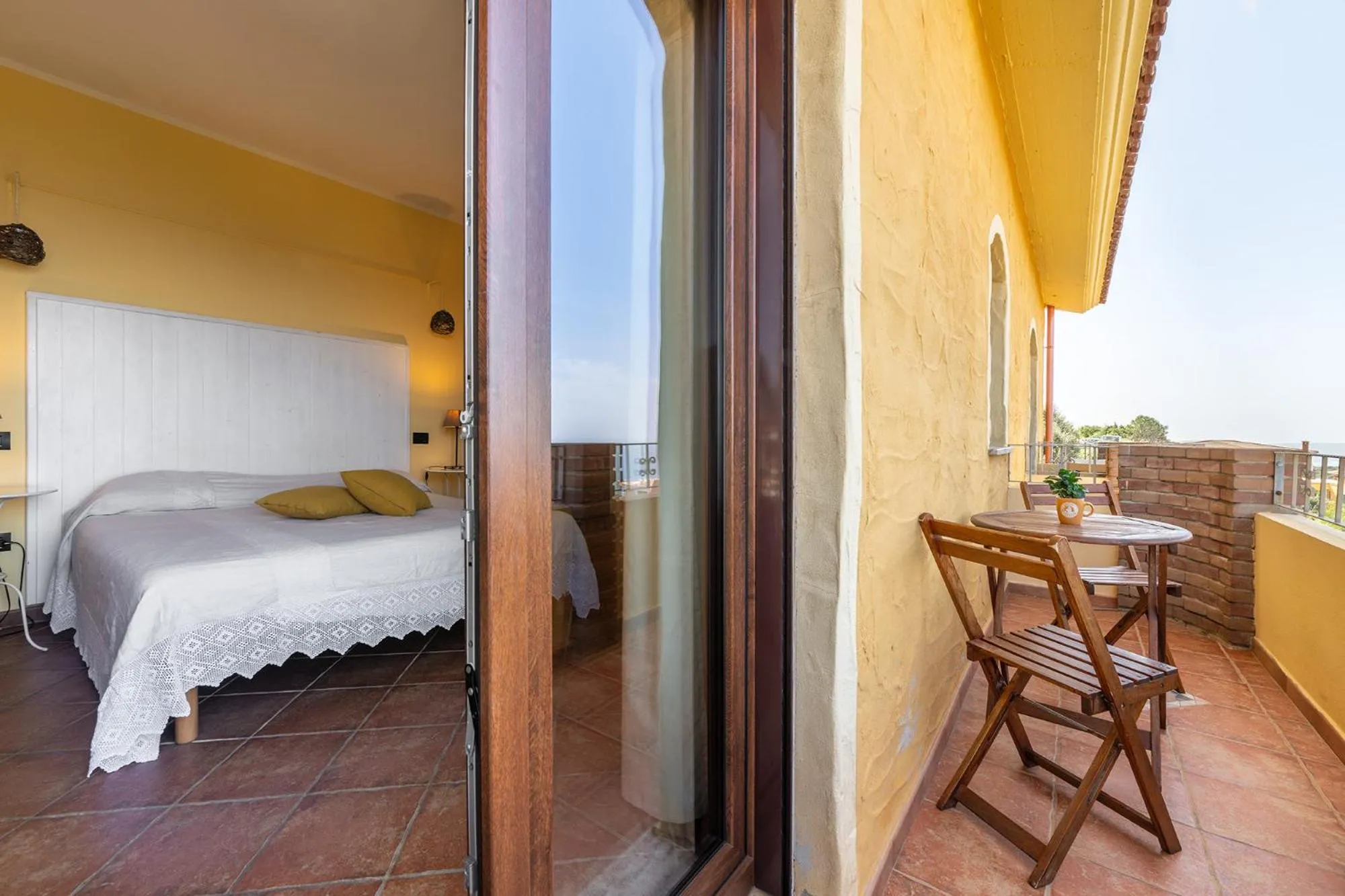 Bed in B&B Pedra Rubia