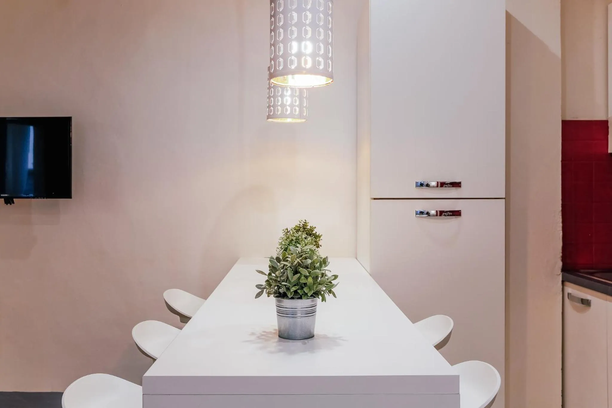 Kitchen or kitchenette in Locanda dei Poeti Rooms & Apartments