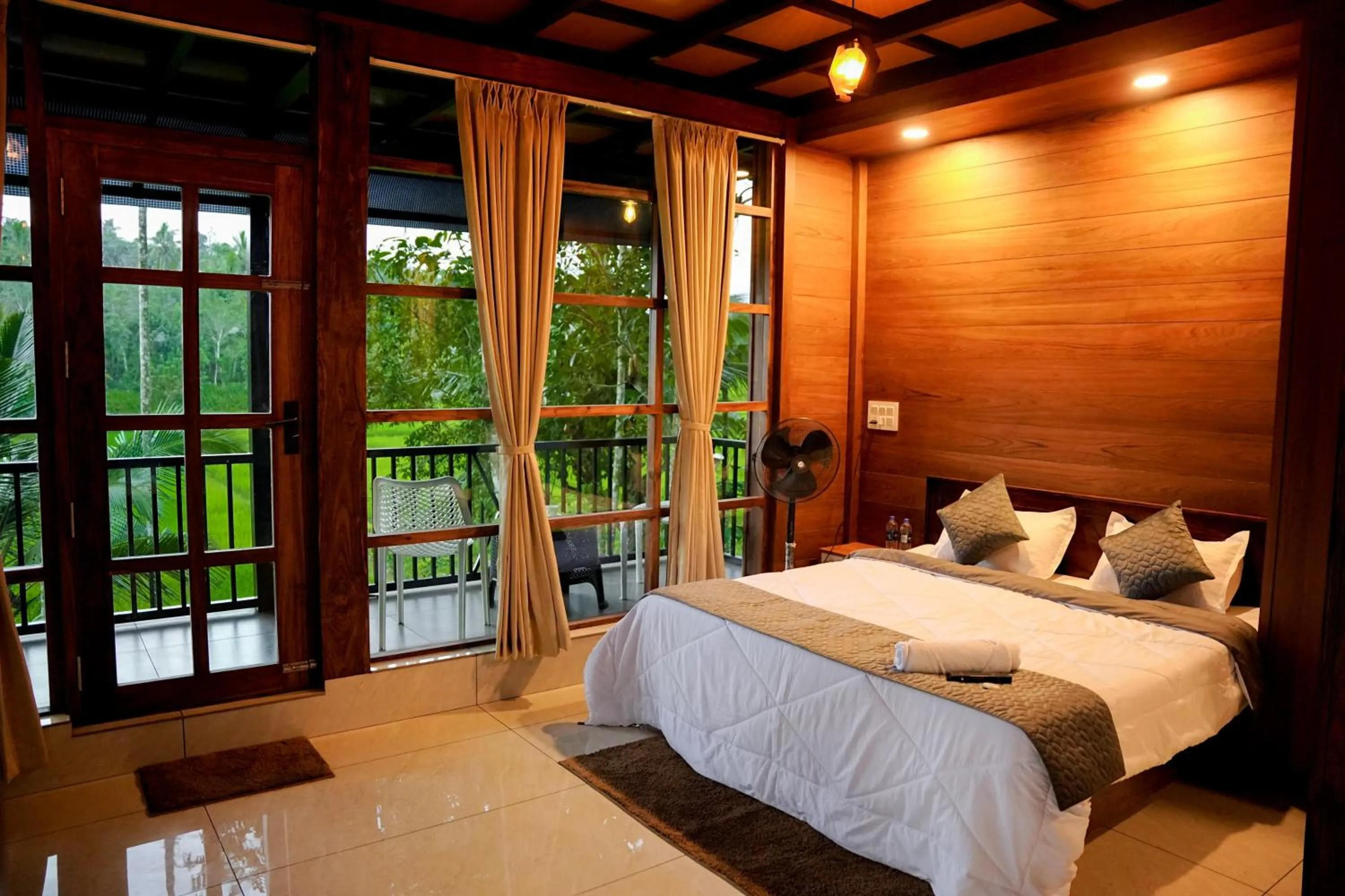 Bed in Ethnic Villa Wayanad