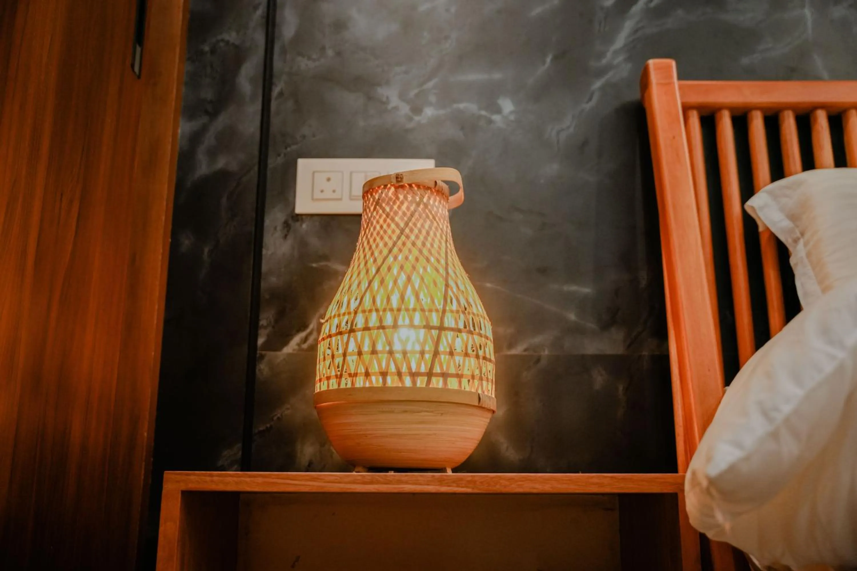 Bed in Ethnic Villa Wayanad