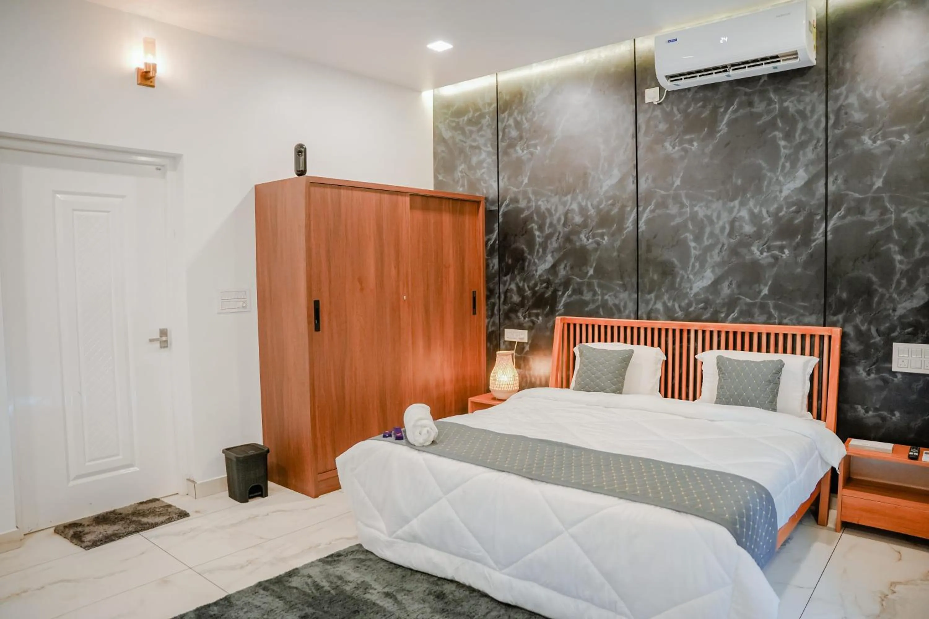 Bed in Ethnic Villa Wayanad