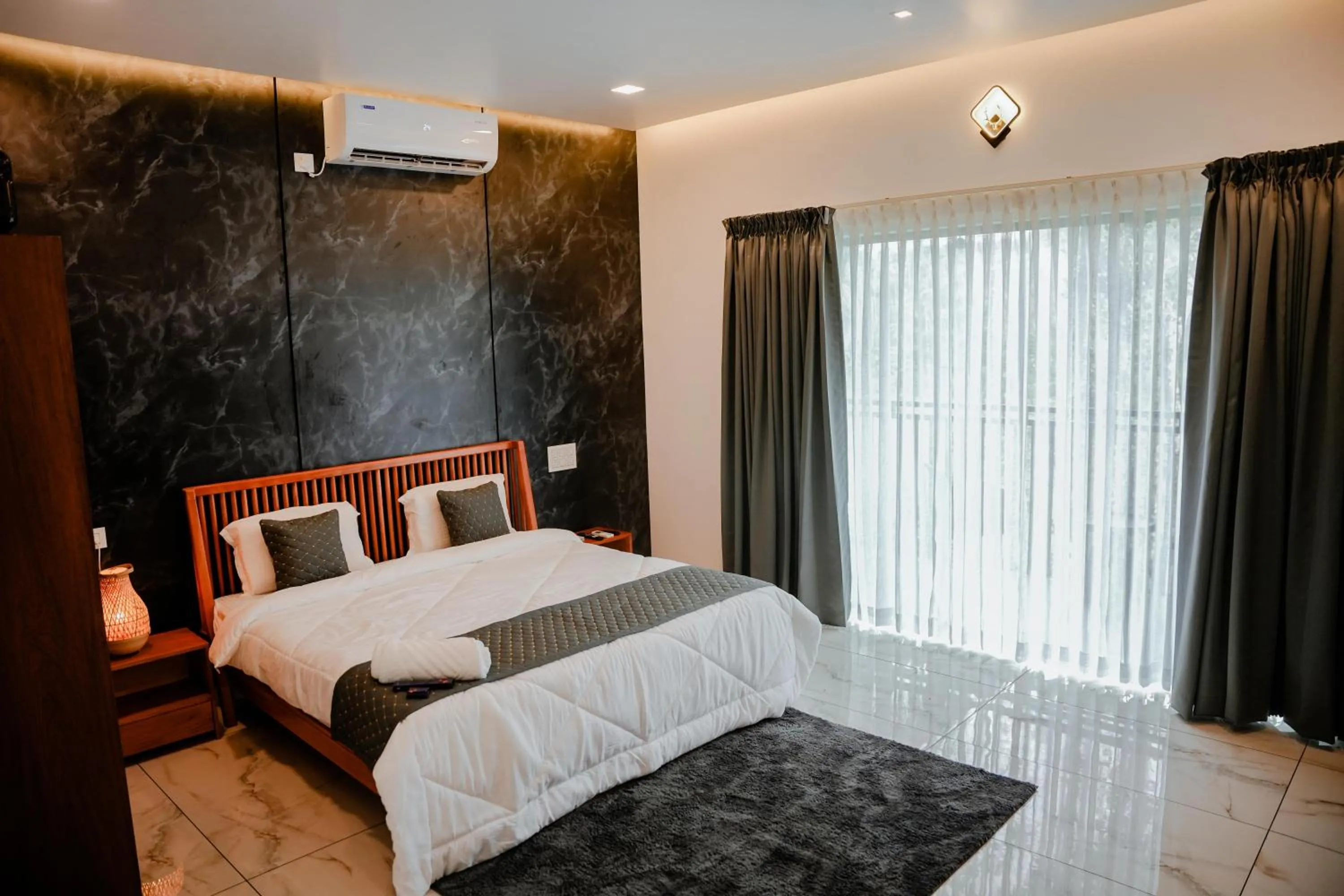 Bed in Ethnic Villa Wayanad