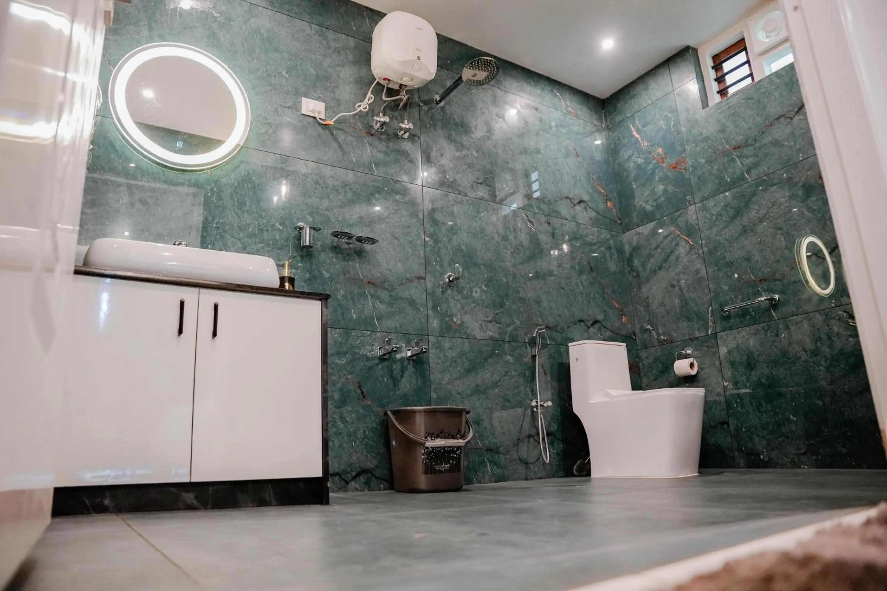 Shower in Ethnic Villa Wayanad