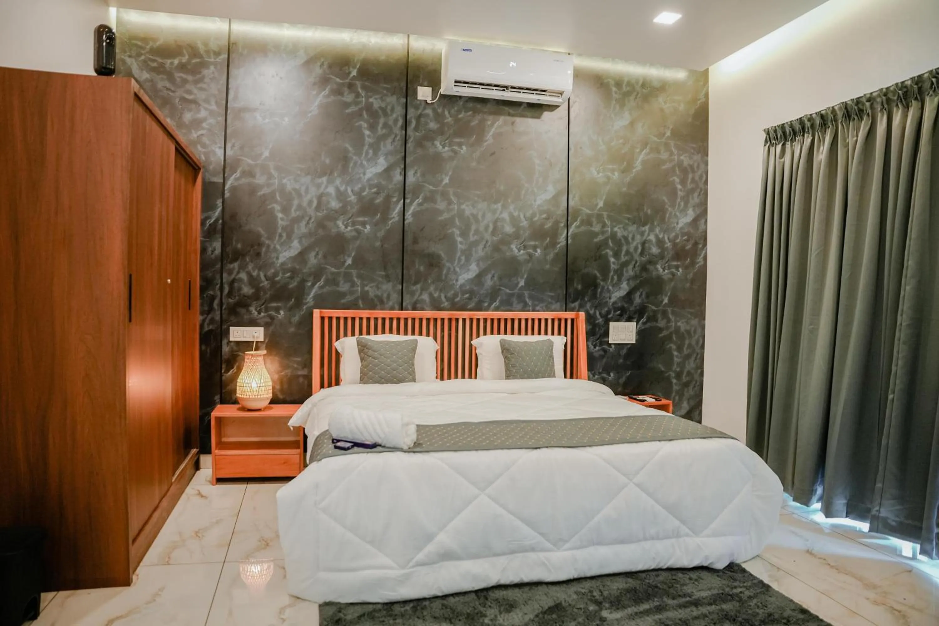 Bed in Ethnic Villa Wayanad