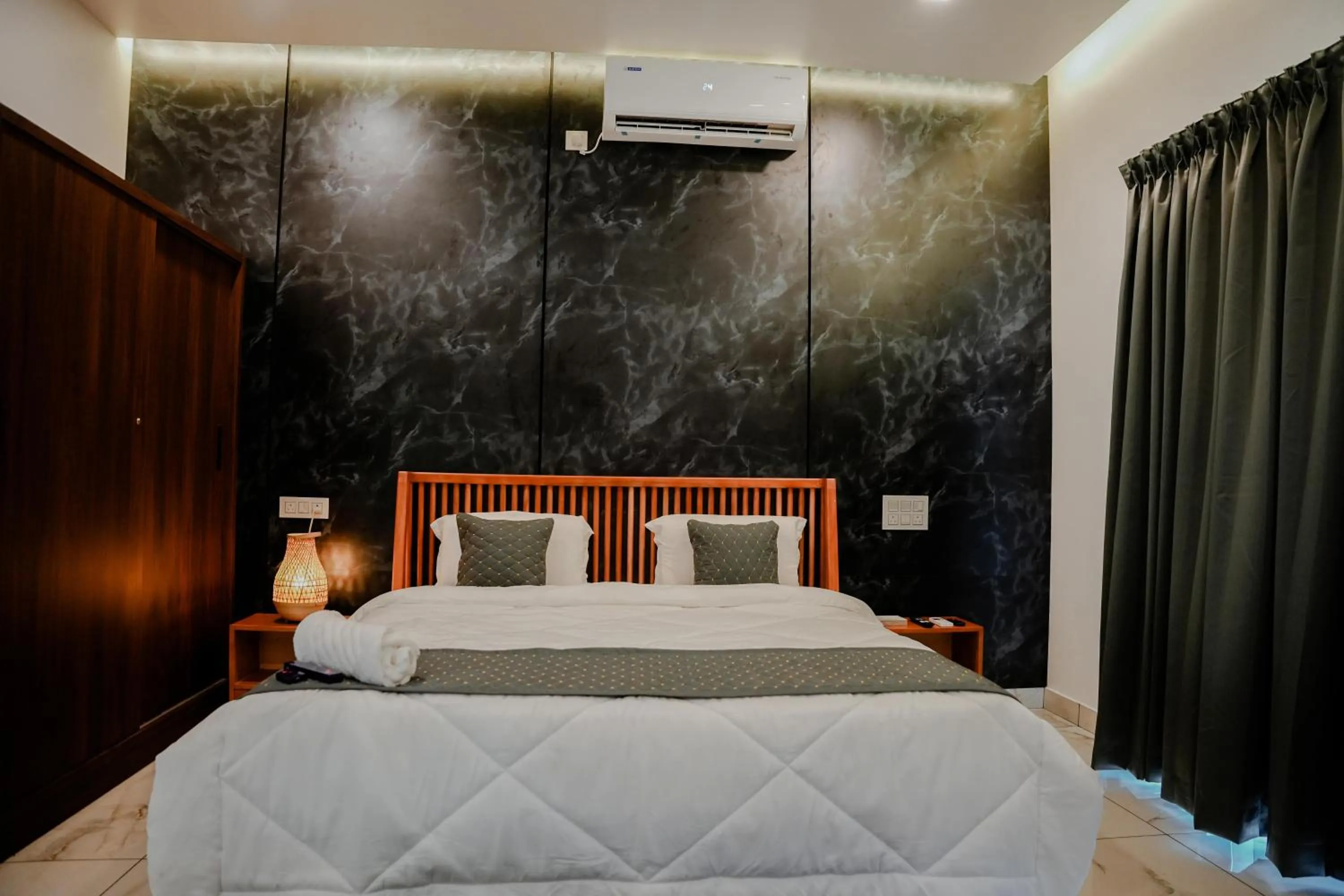 Bed in Ethnic Villa Wayanad