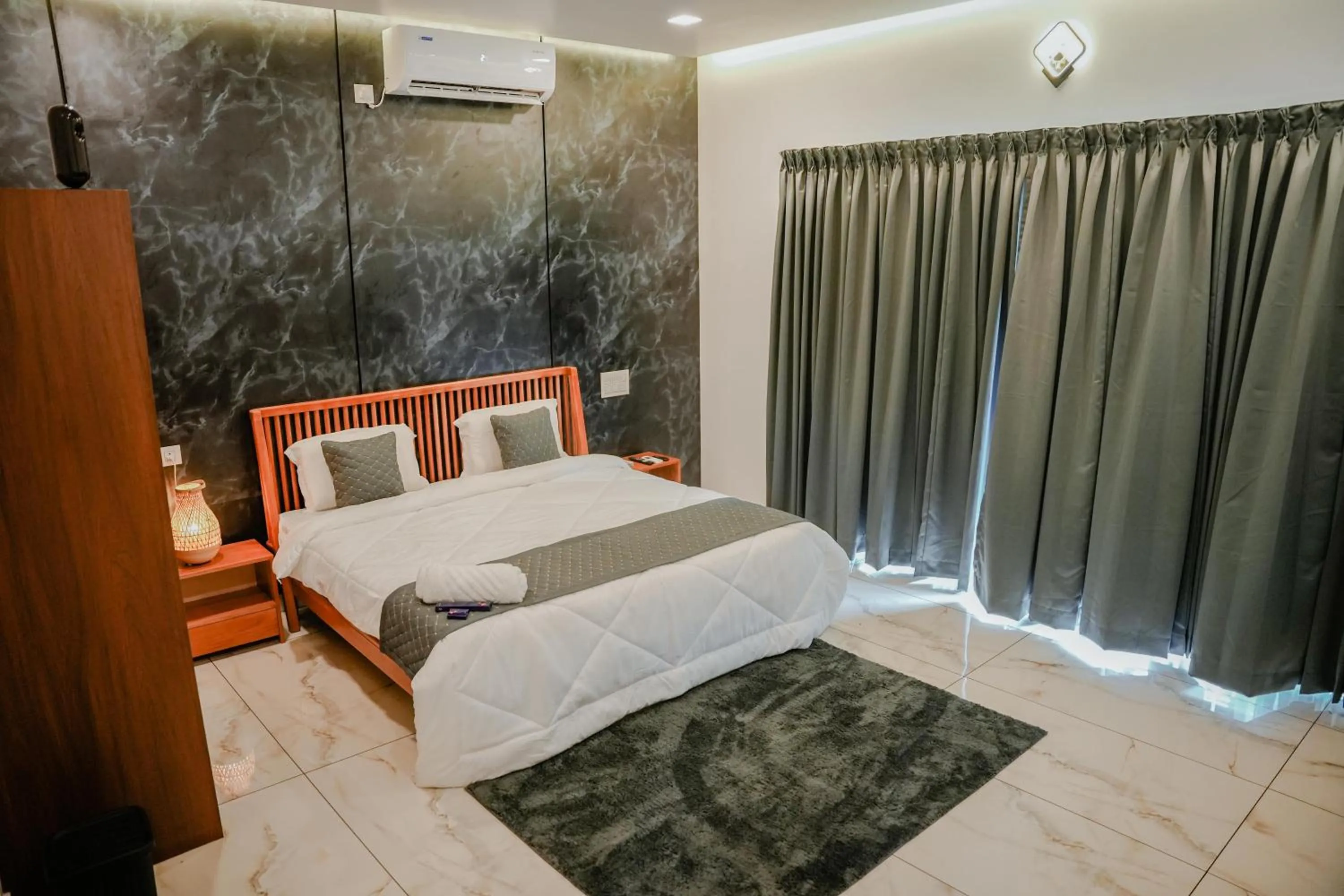 Bed in Ethnic Villa Wayanad