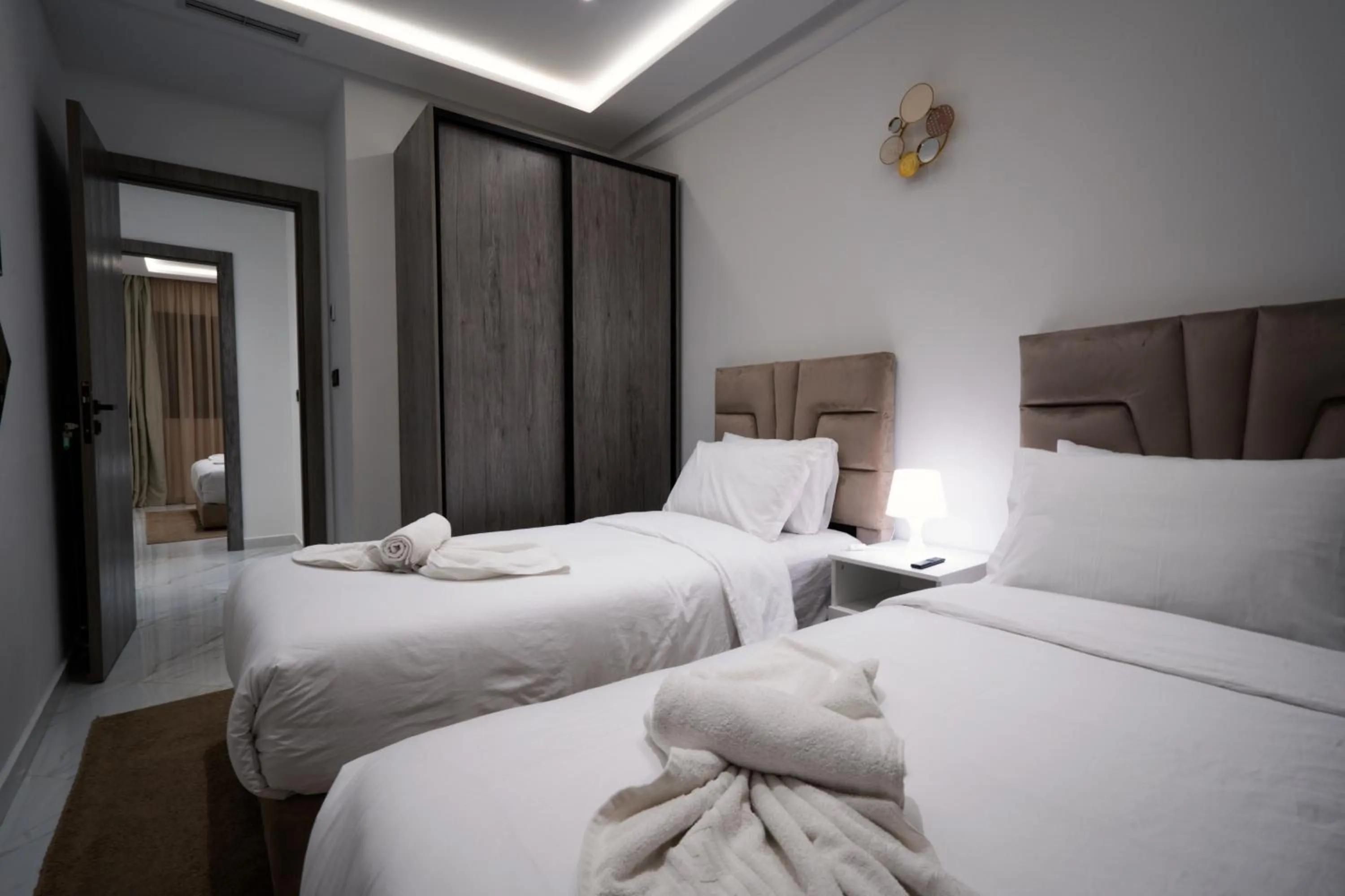 Bed in Amelia Appart-Hotel