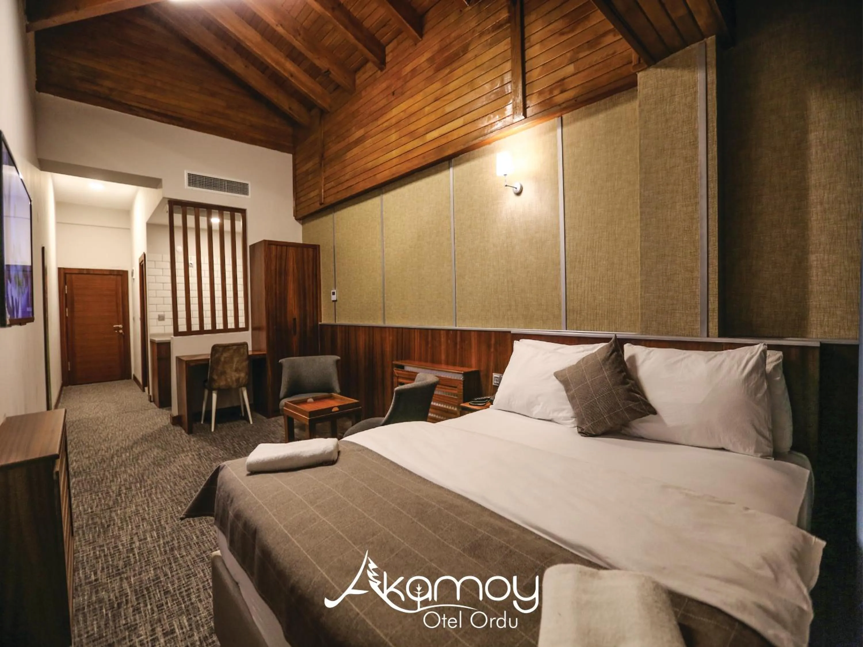 Bed in Akamoy Boztepe Hotel & restaurant