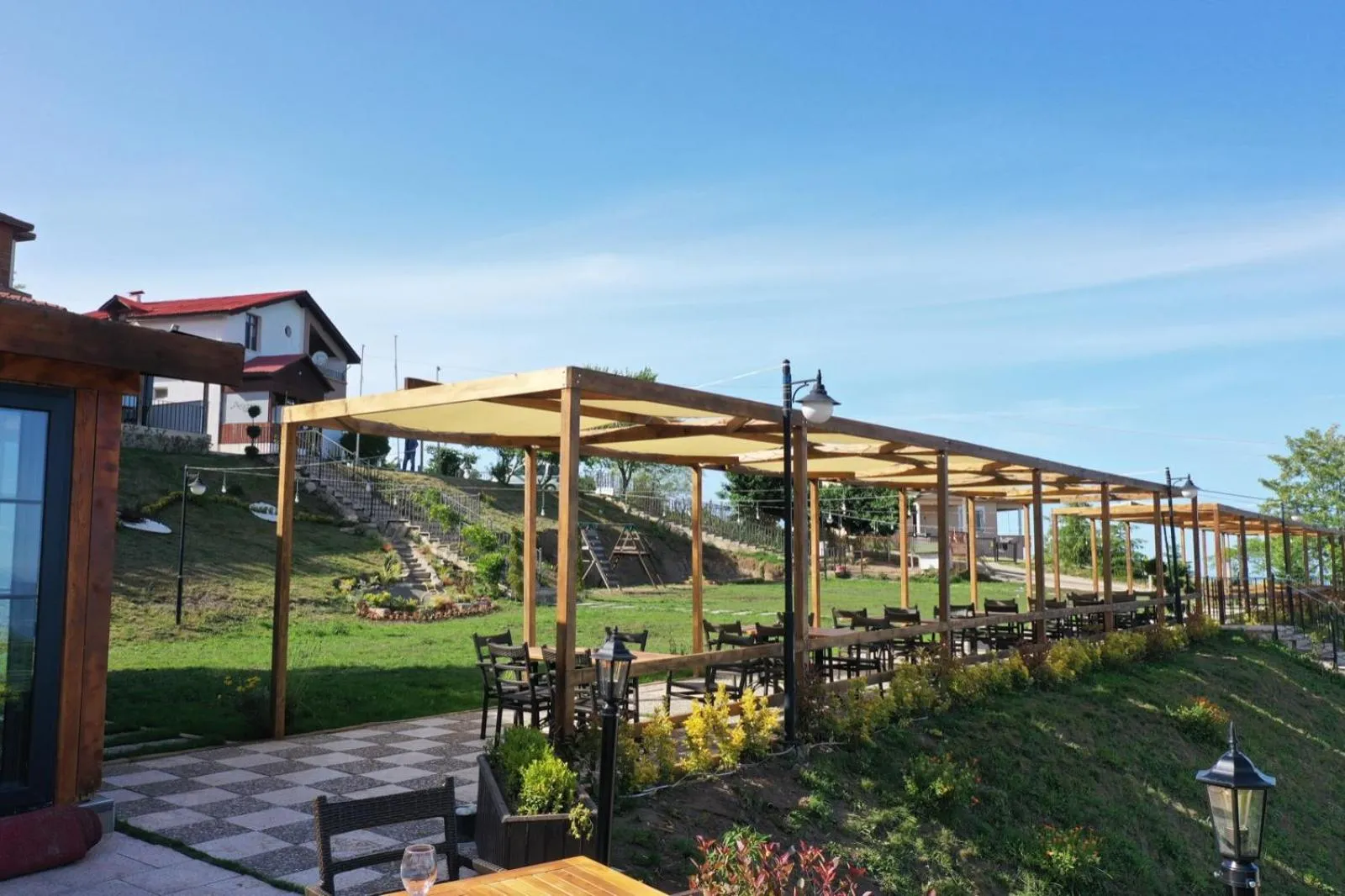 Patio in Akamoy Boztepe Hotel & restaurant