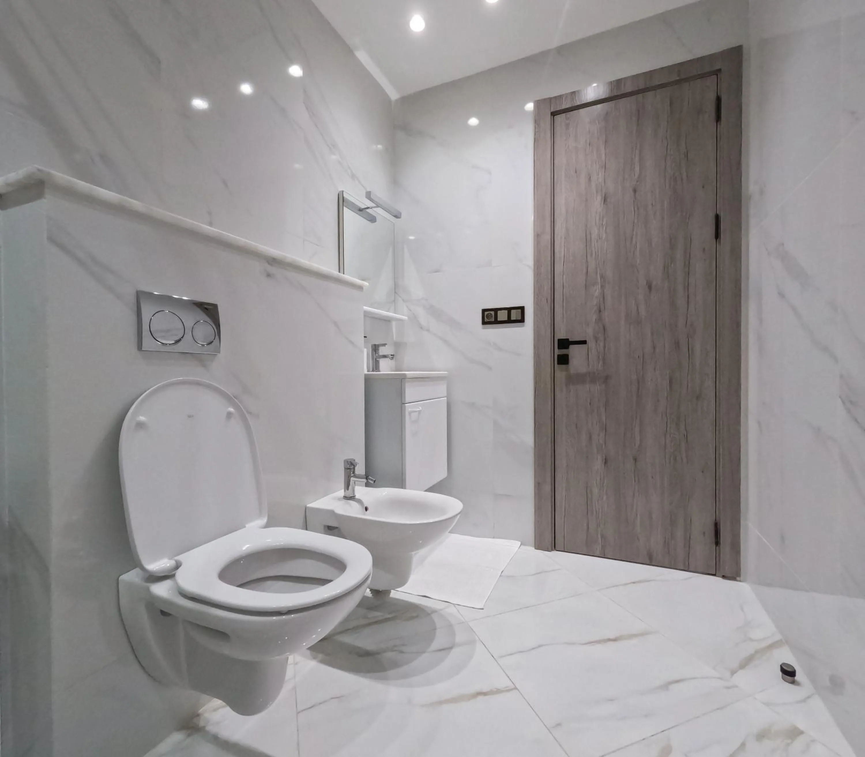 Shower in Living Appart-Hotel