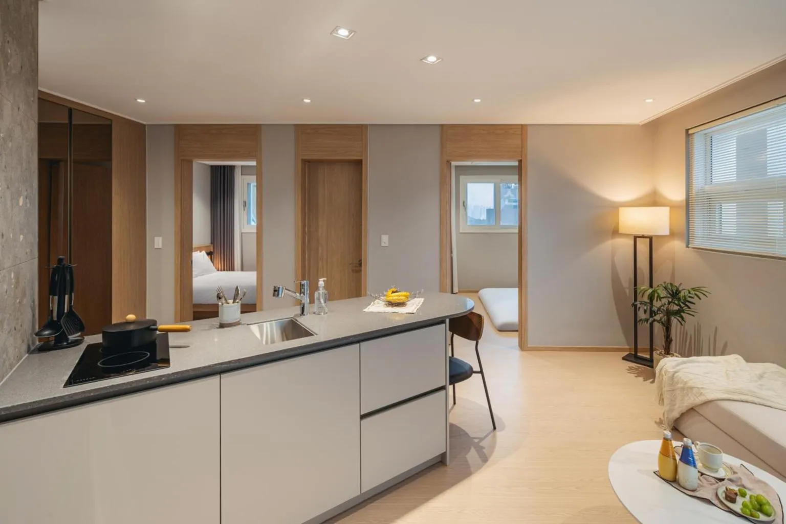 Bed in Le Collective Sokcho Beach