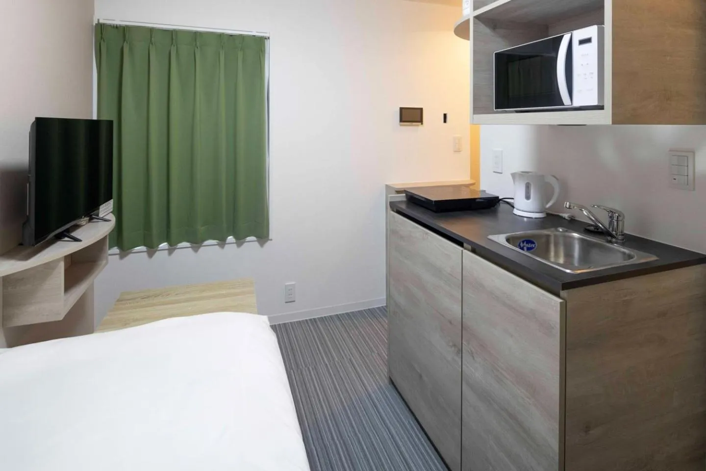 Kitchen or kitchenette, Bed in CH RESIDENCE wasedaturumakicho