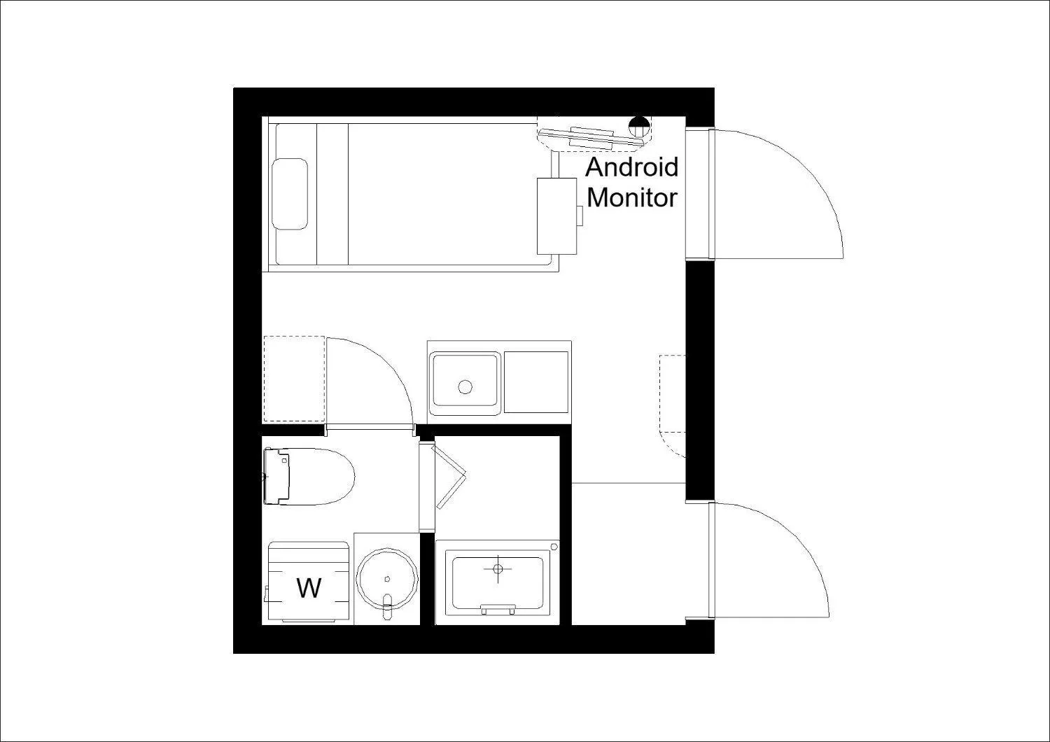 Floor plan in CH RESIDENCE wasedaturumakicho