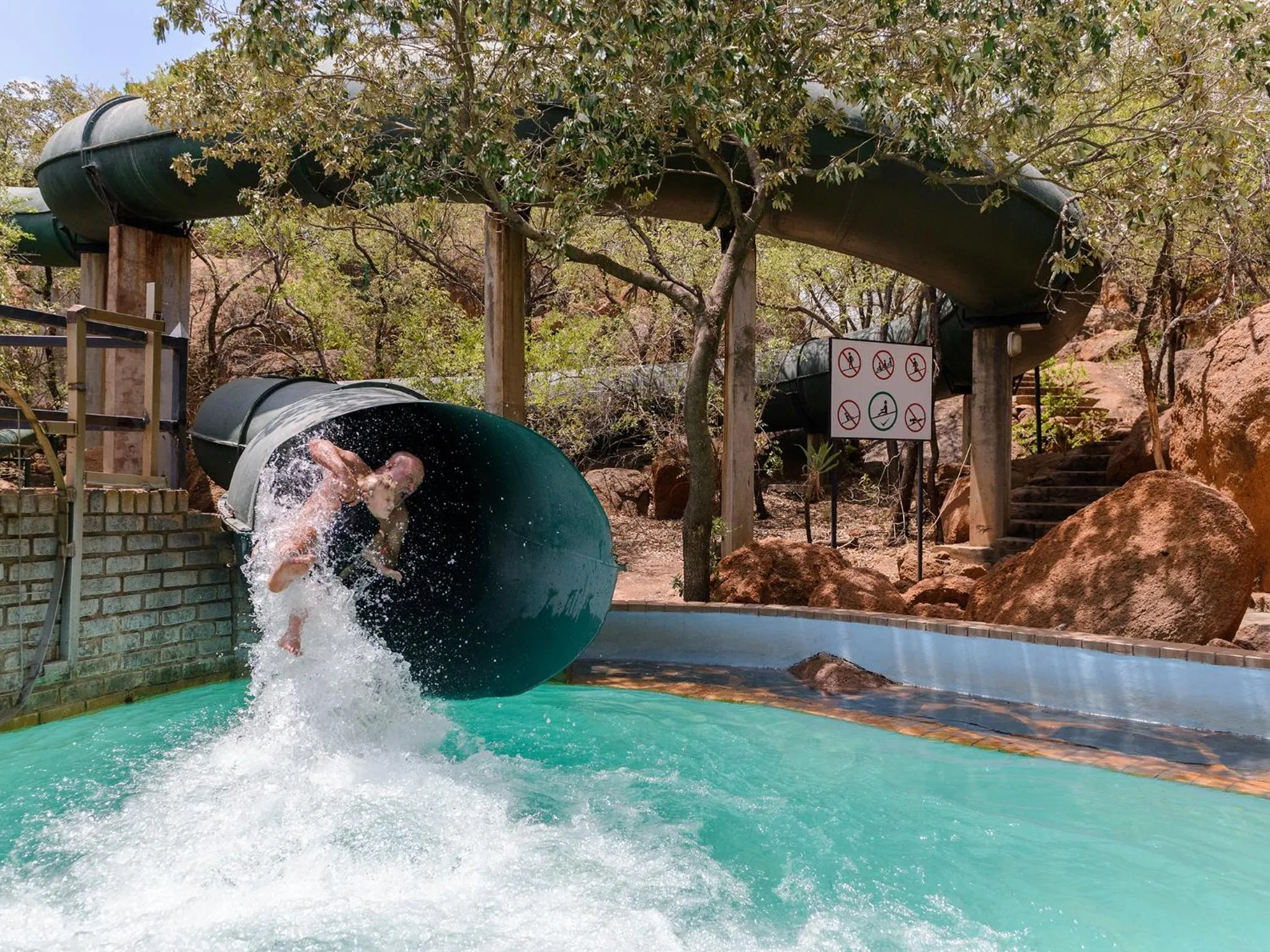 Aqua park in Dikhololo