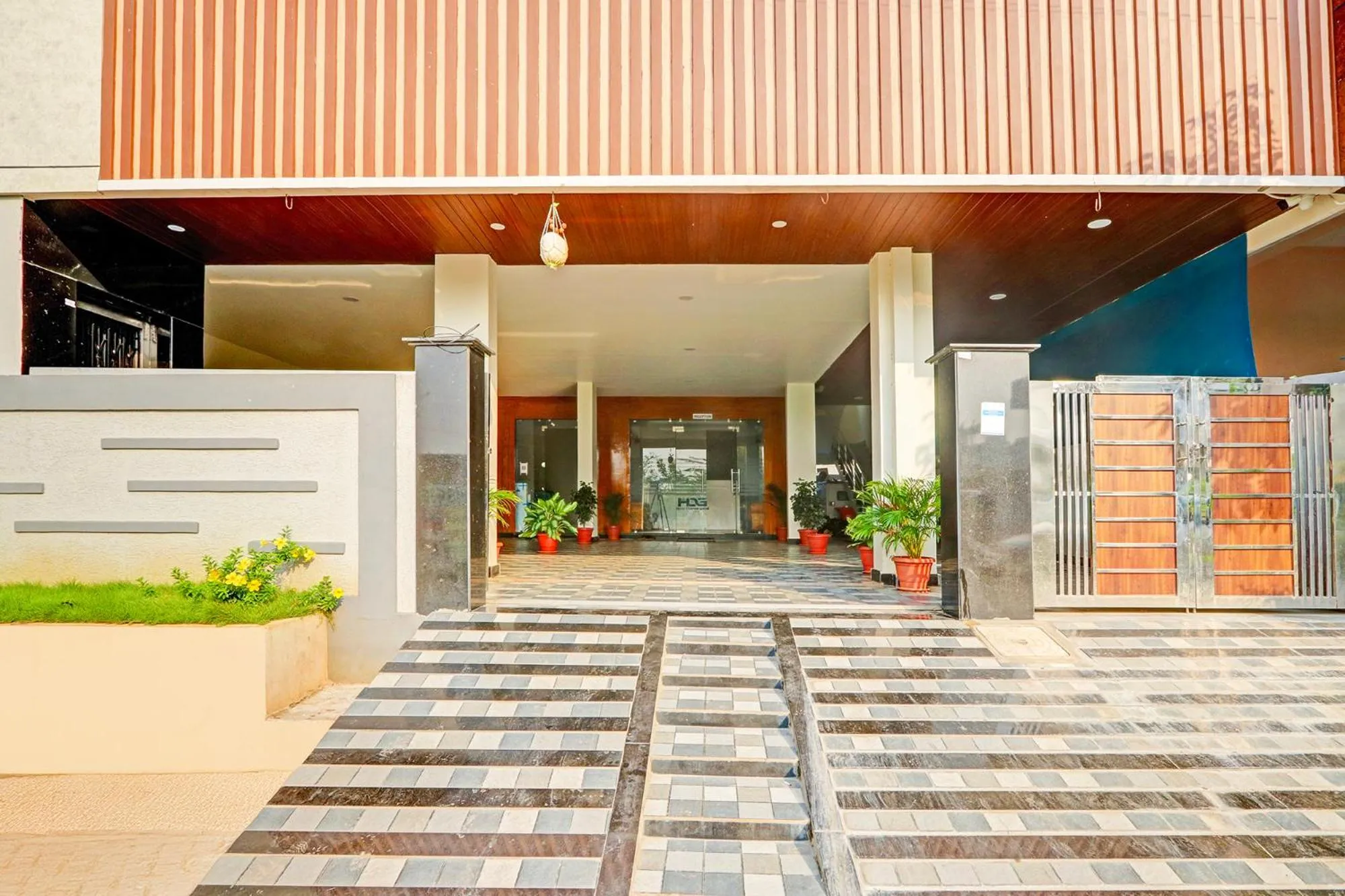 Facade/entrance in FabHotel Dharani Grand - Nr Mamata Medical College