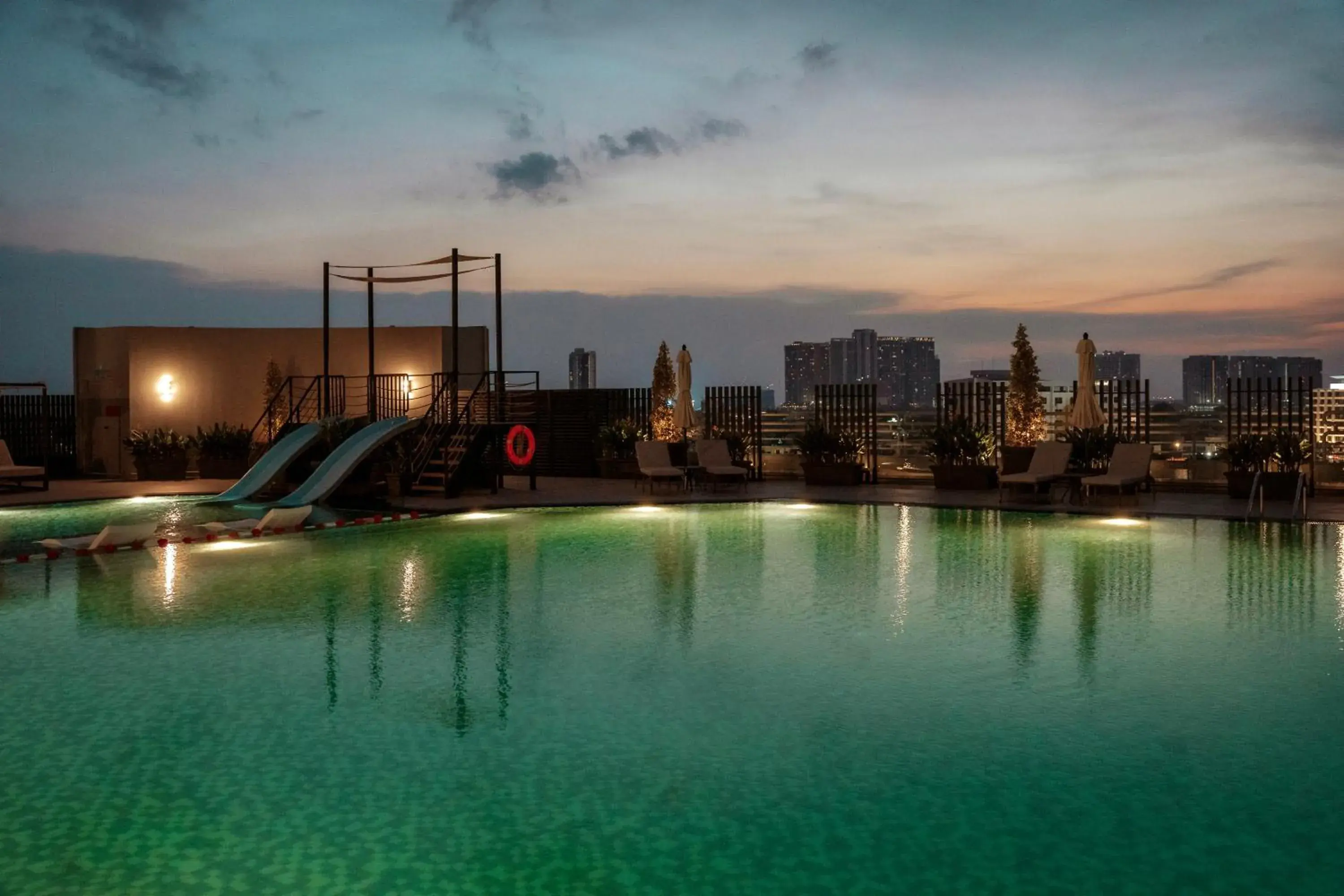 Pool view in Dusit Princess Melaka Pool view in Dusit Princess Melaka