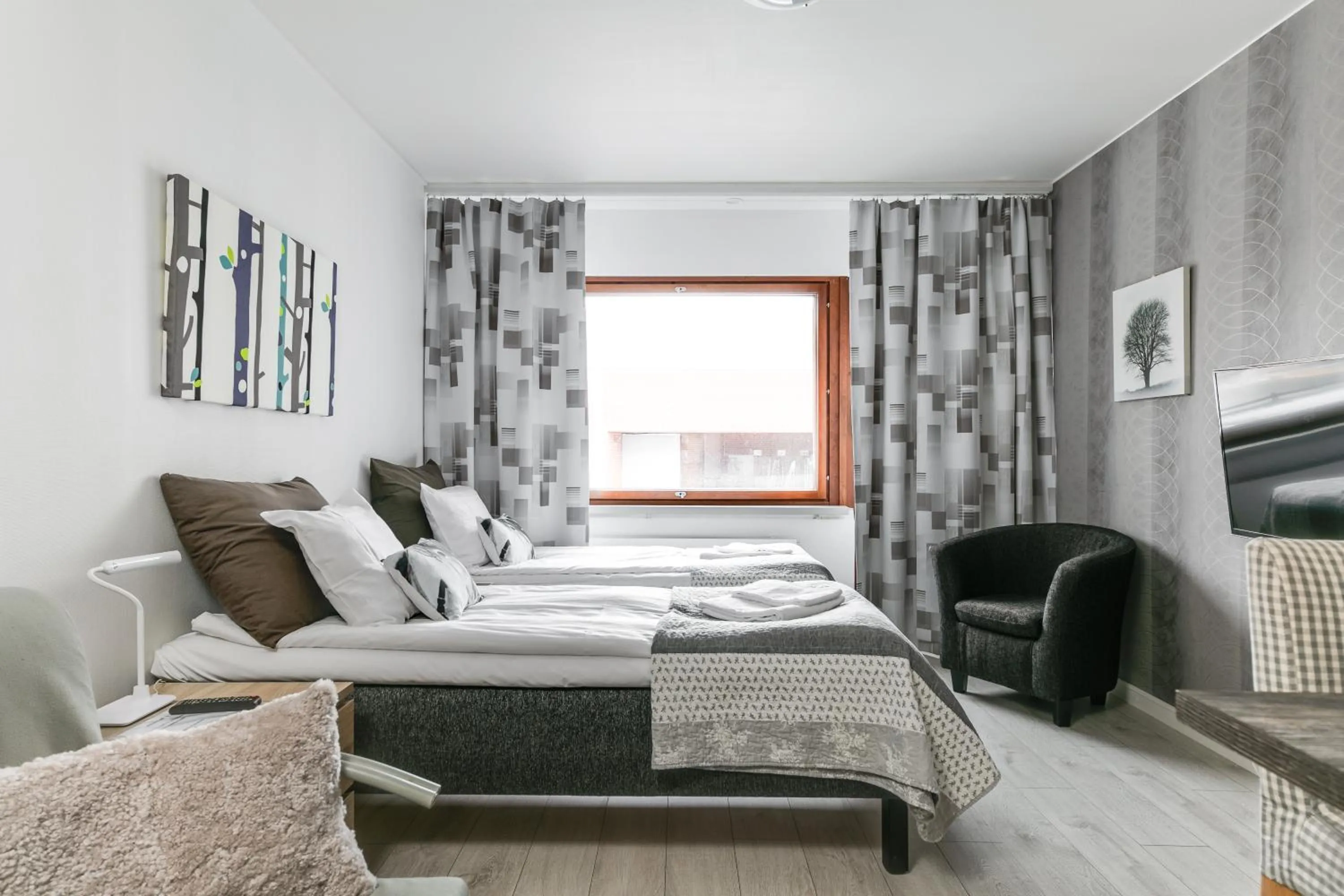 Bed in Santa's Holiday Homes