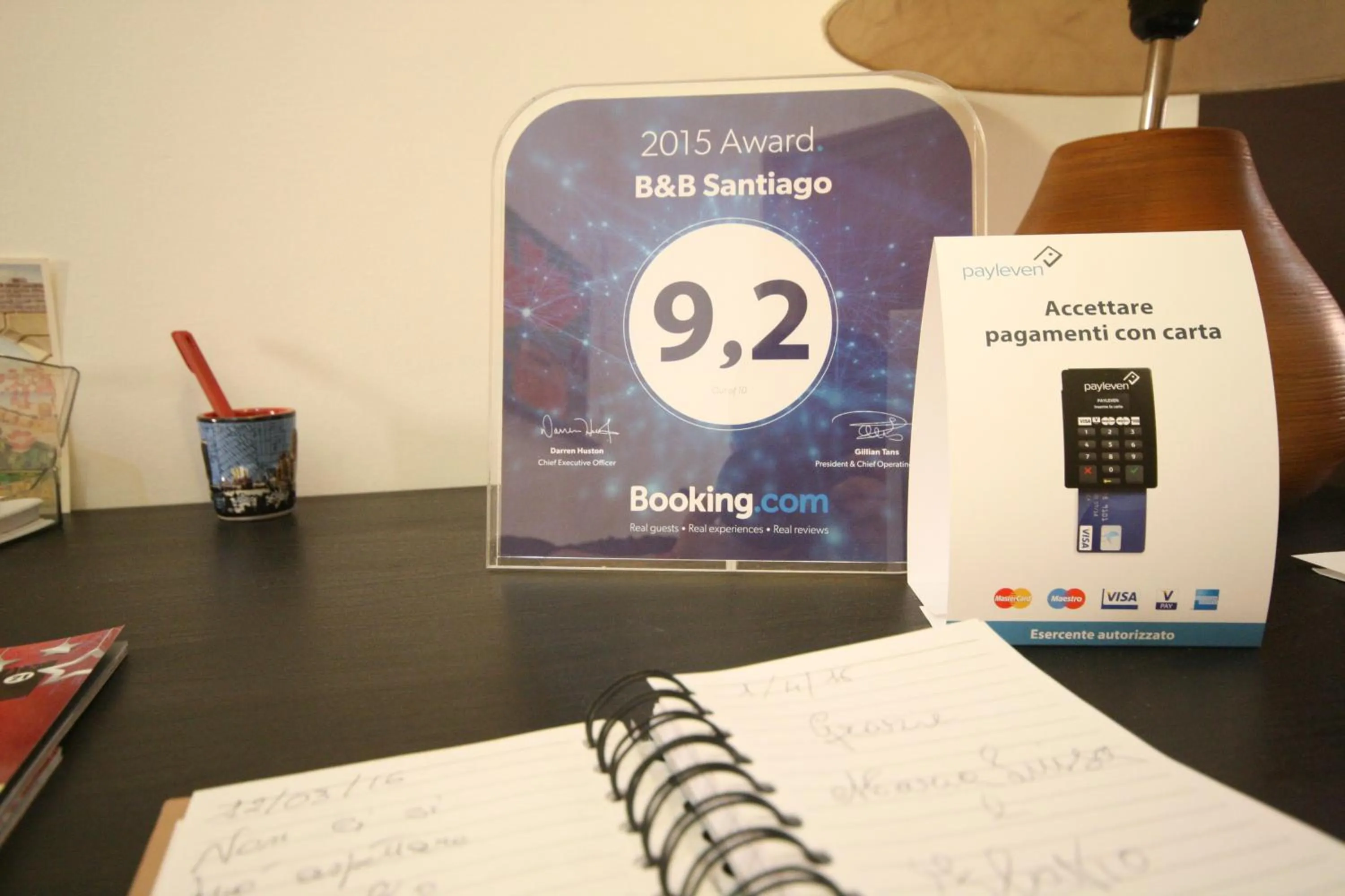 Lobby or reception in B&B Santiago