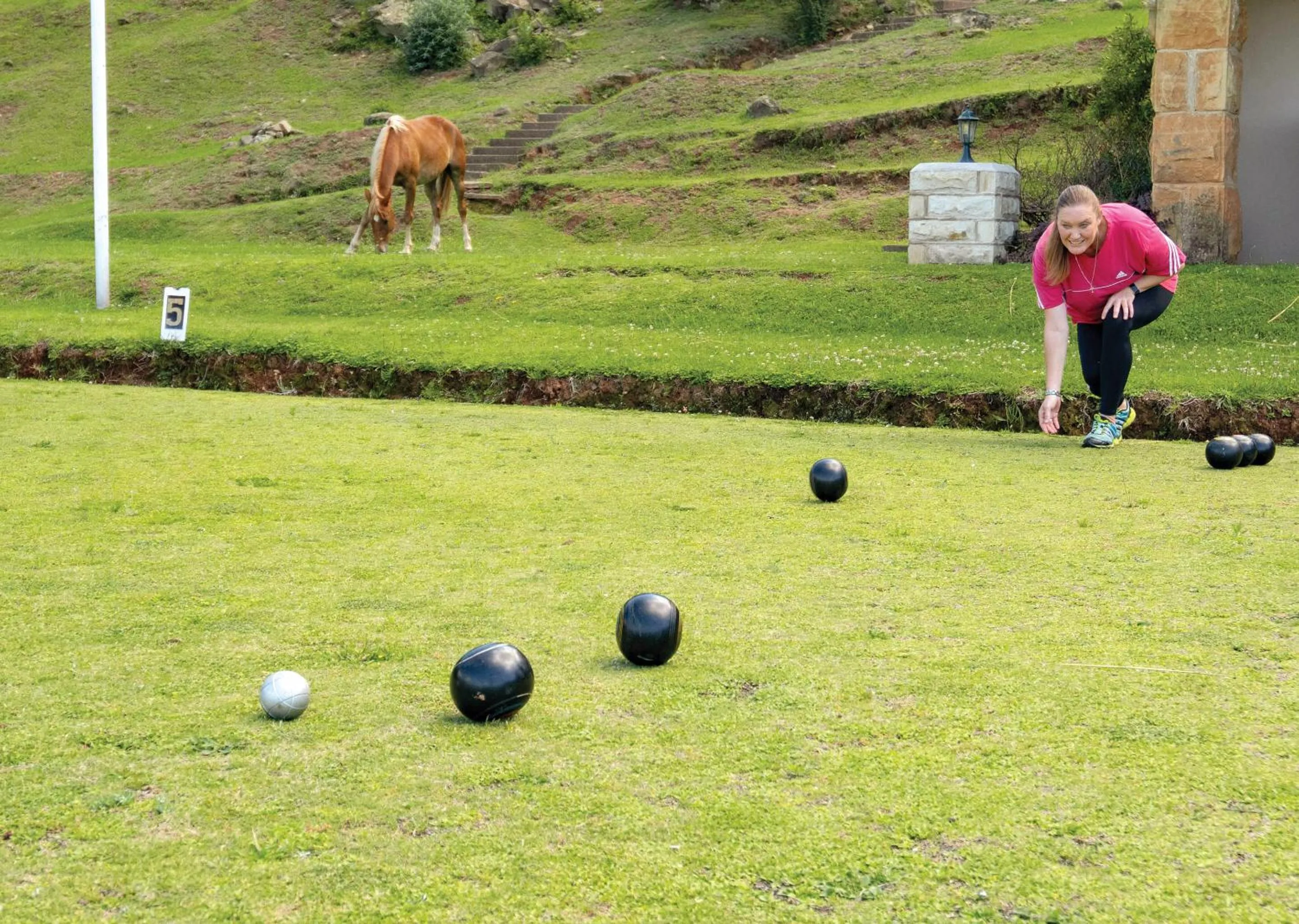 People in Little Switzerland Resort by Dream Resorts