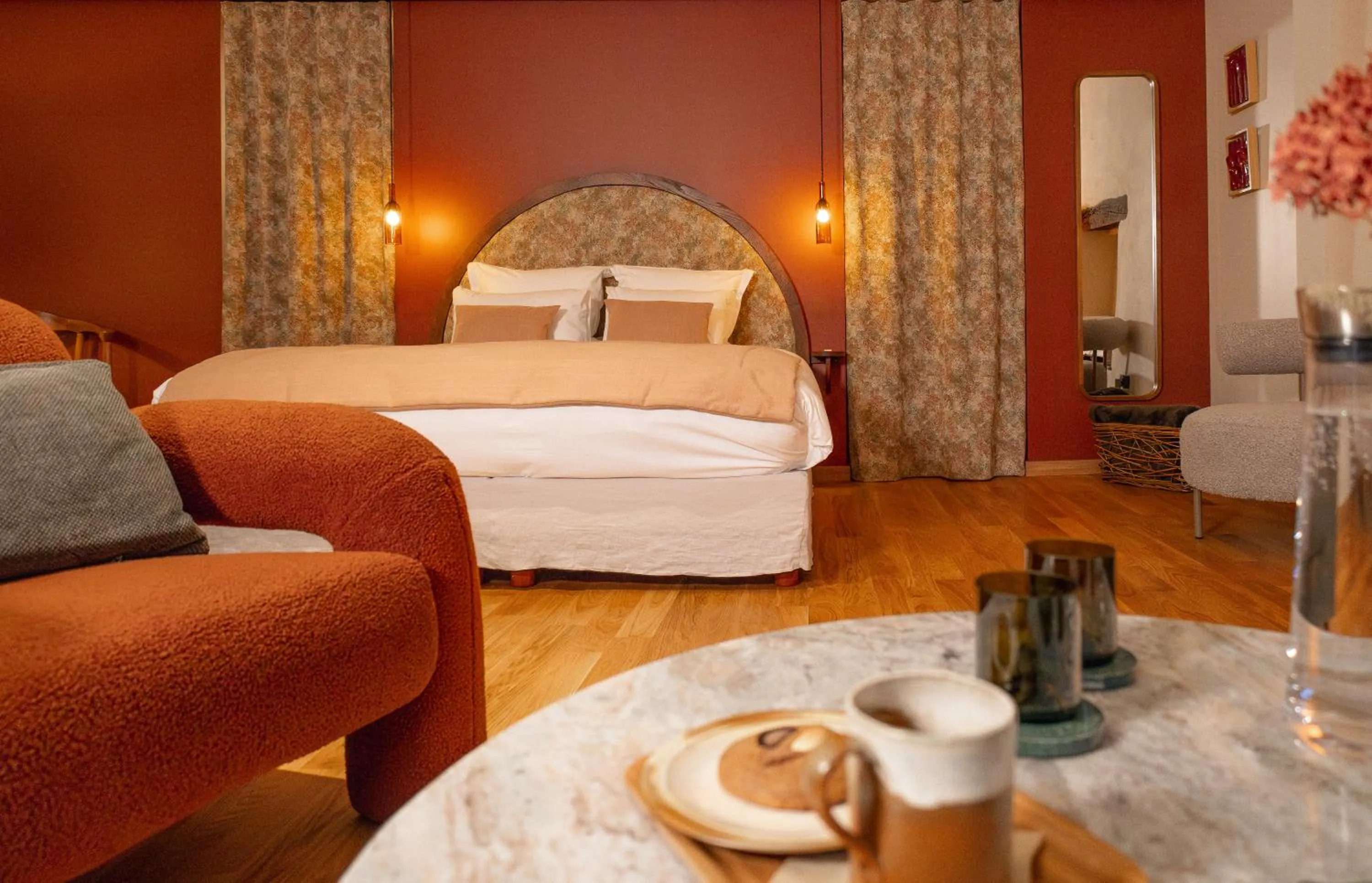 Bed in FÓLKLORE Boutique Hôtel