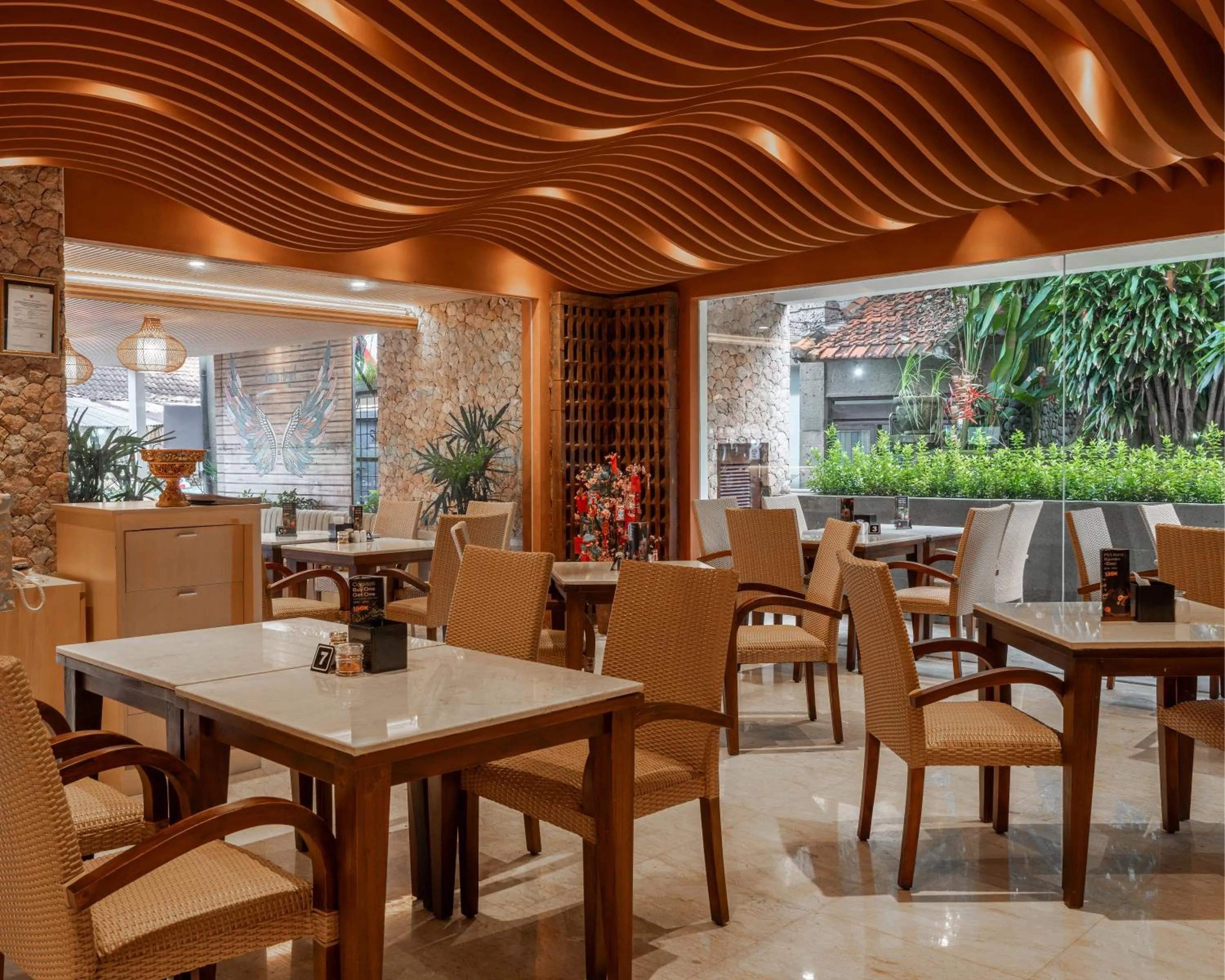 Restaurant/places to eat in Kuta Angel Hotel