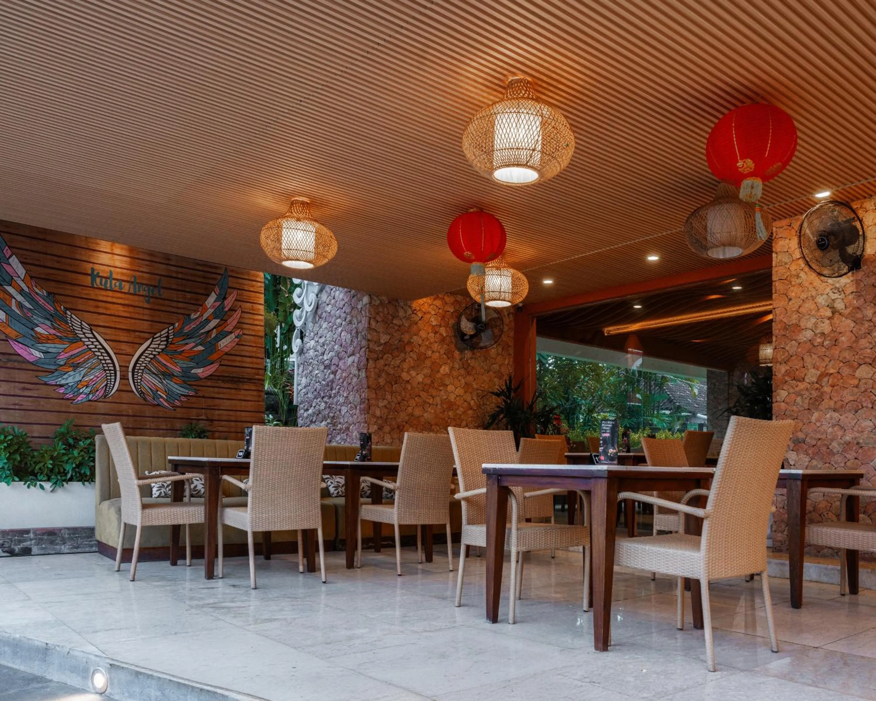 Restaurant/places to eat in Kuta Angel Hotel