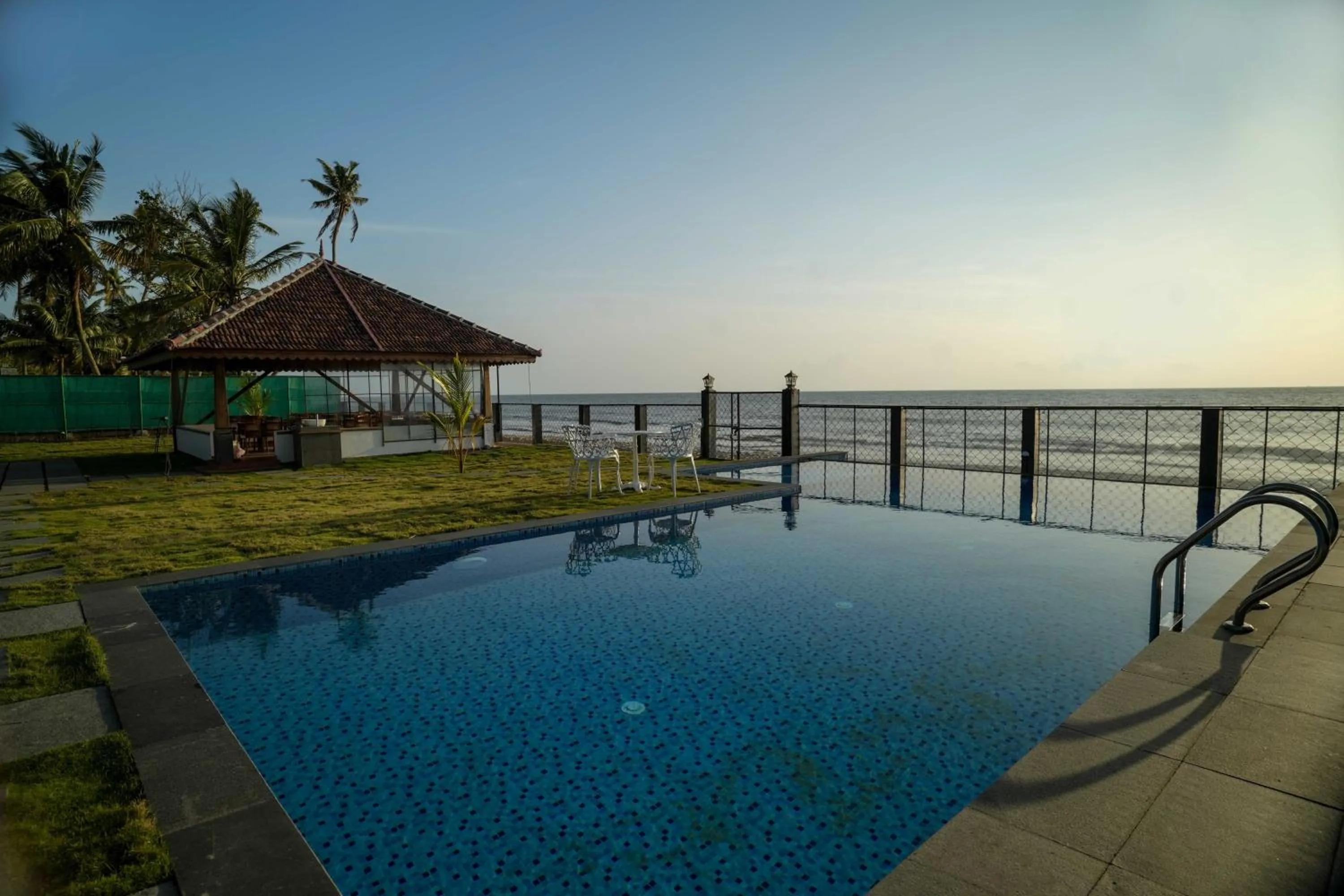 Pool view in Ragas - Marari Beach Villa By Perfect Stays