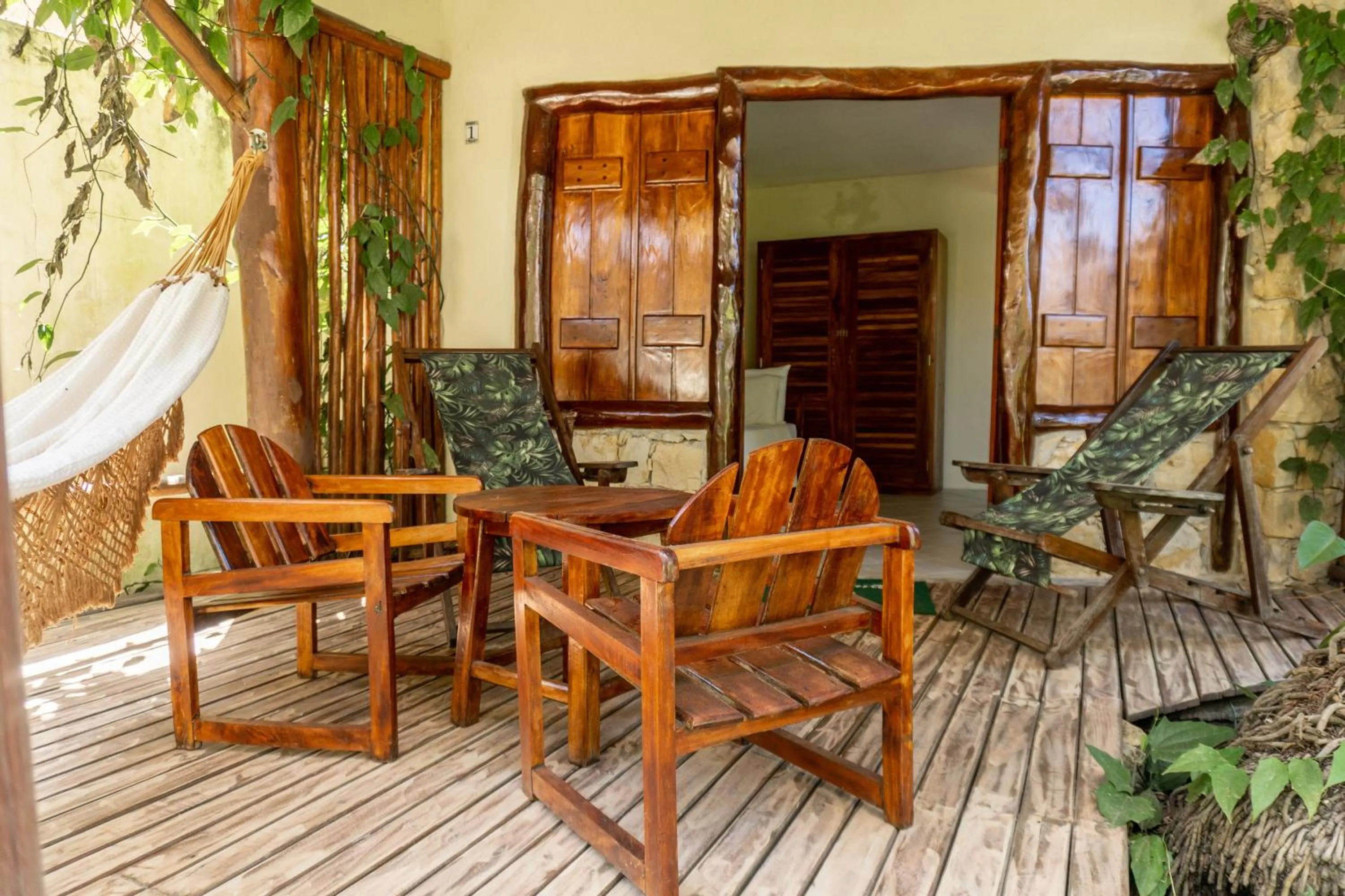 Patio in Pousada Maré Alta