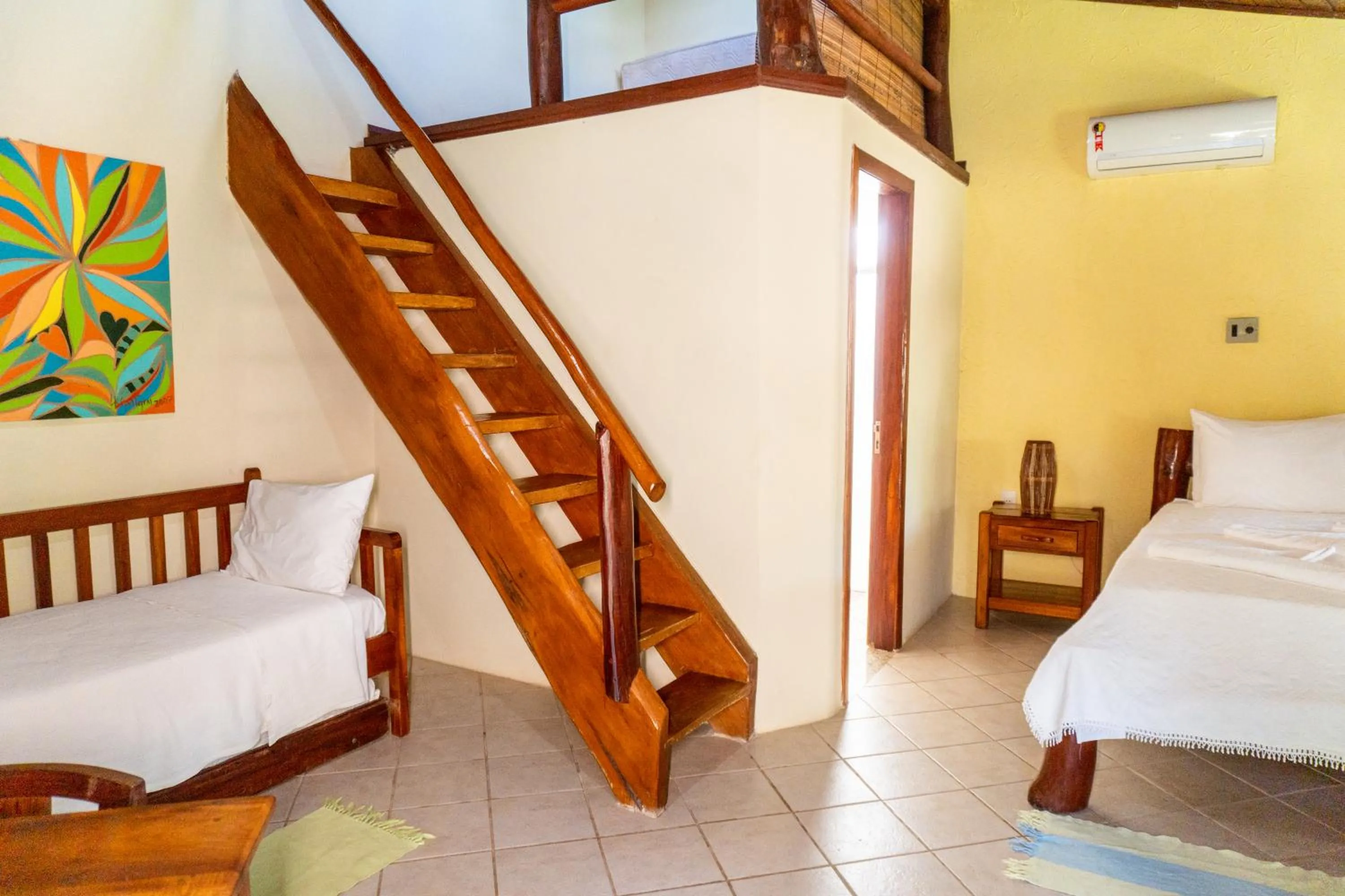 Bed in Pousada Maré Alta