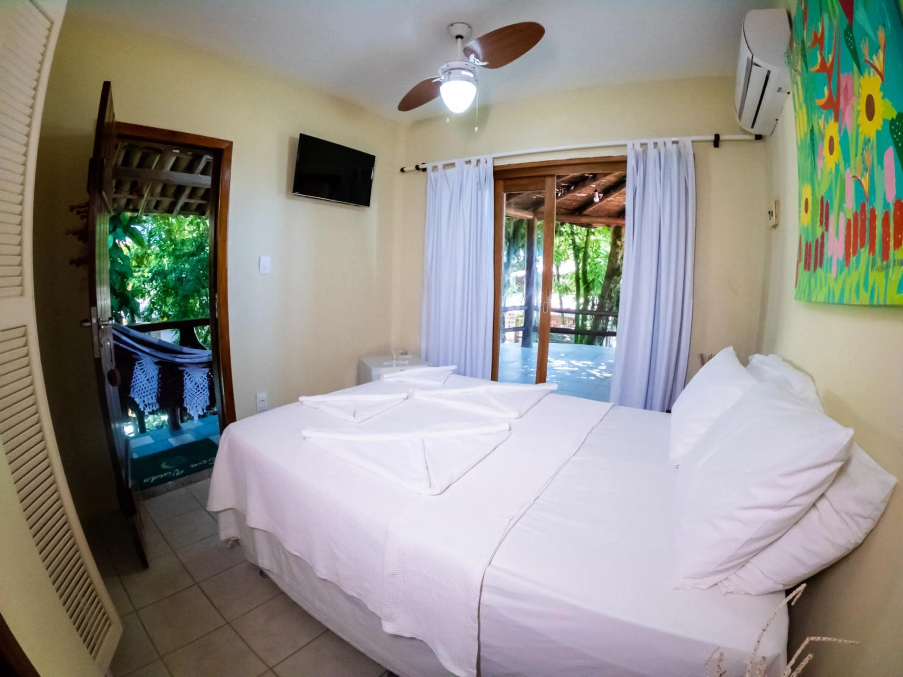 Bed in Pousada Maré Alta