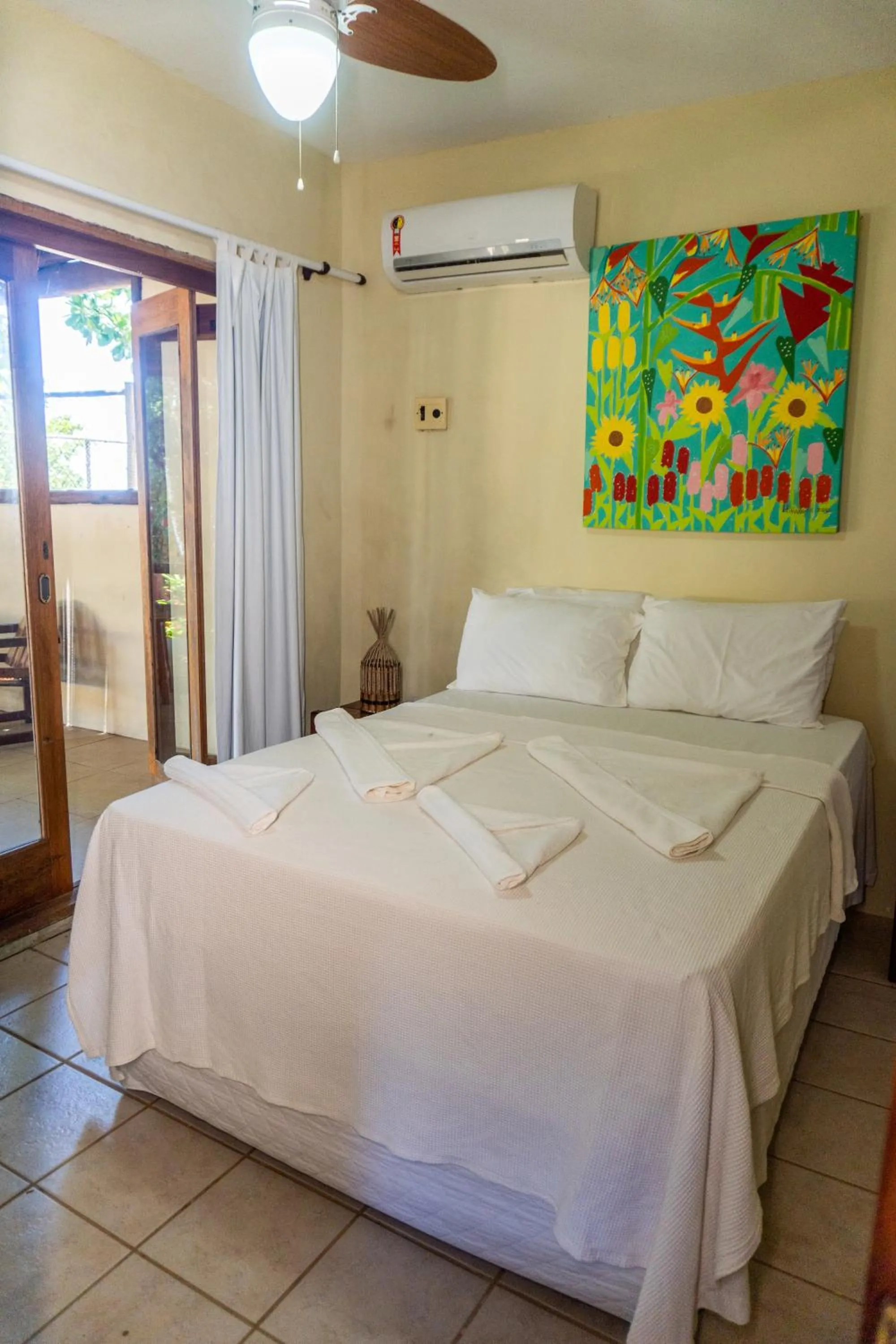 Bed in Pousada Maré Alta