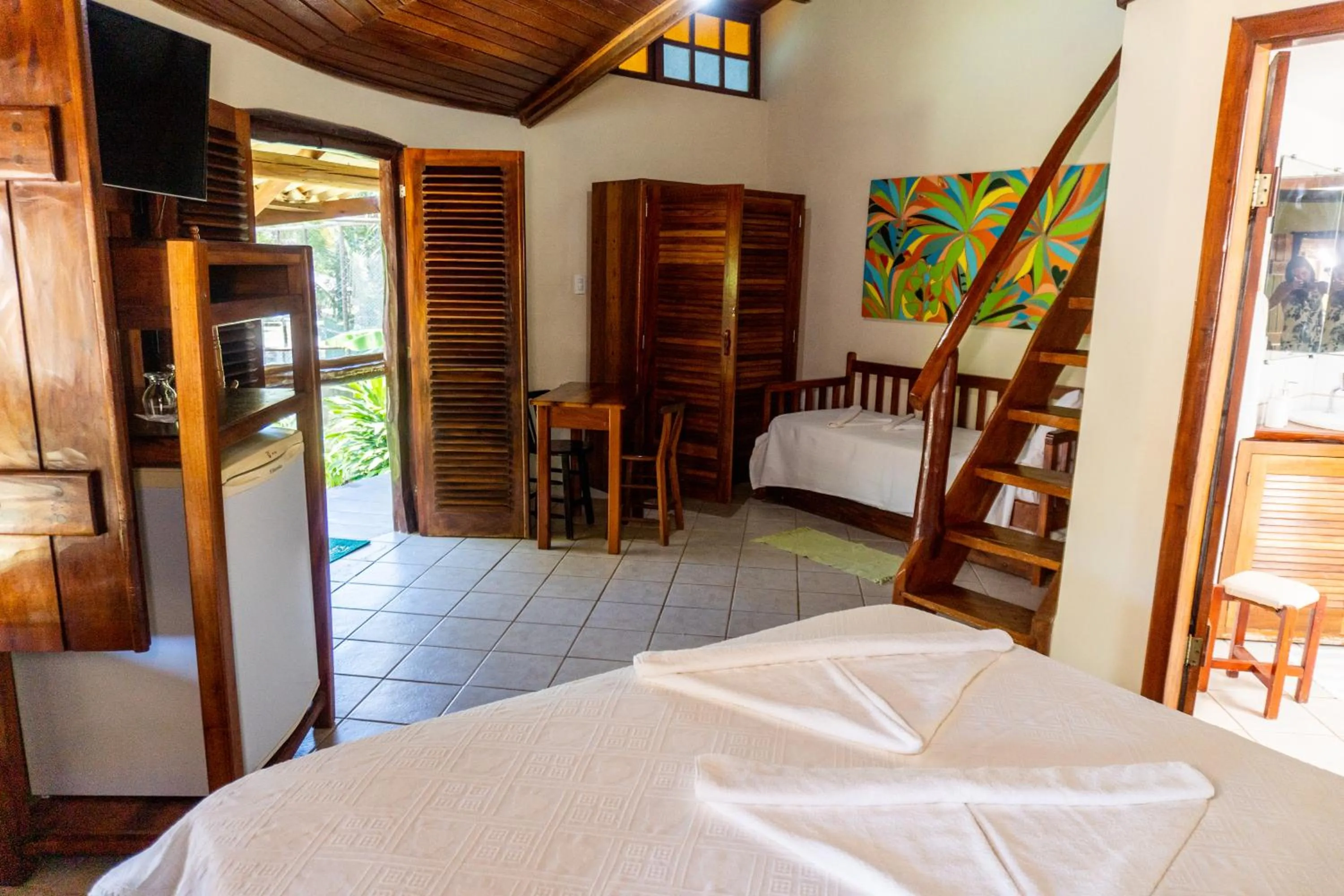 Bed in Pousada Maré Alta