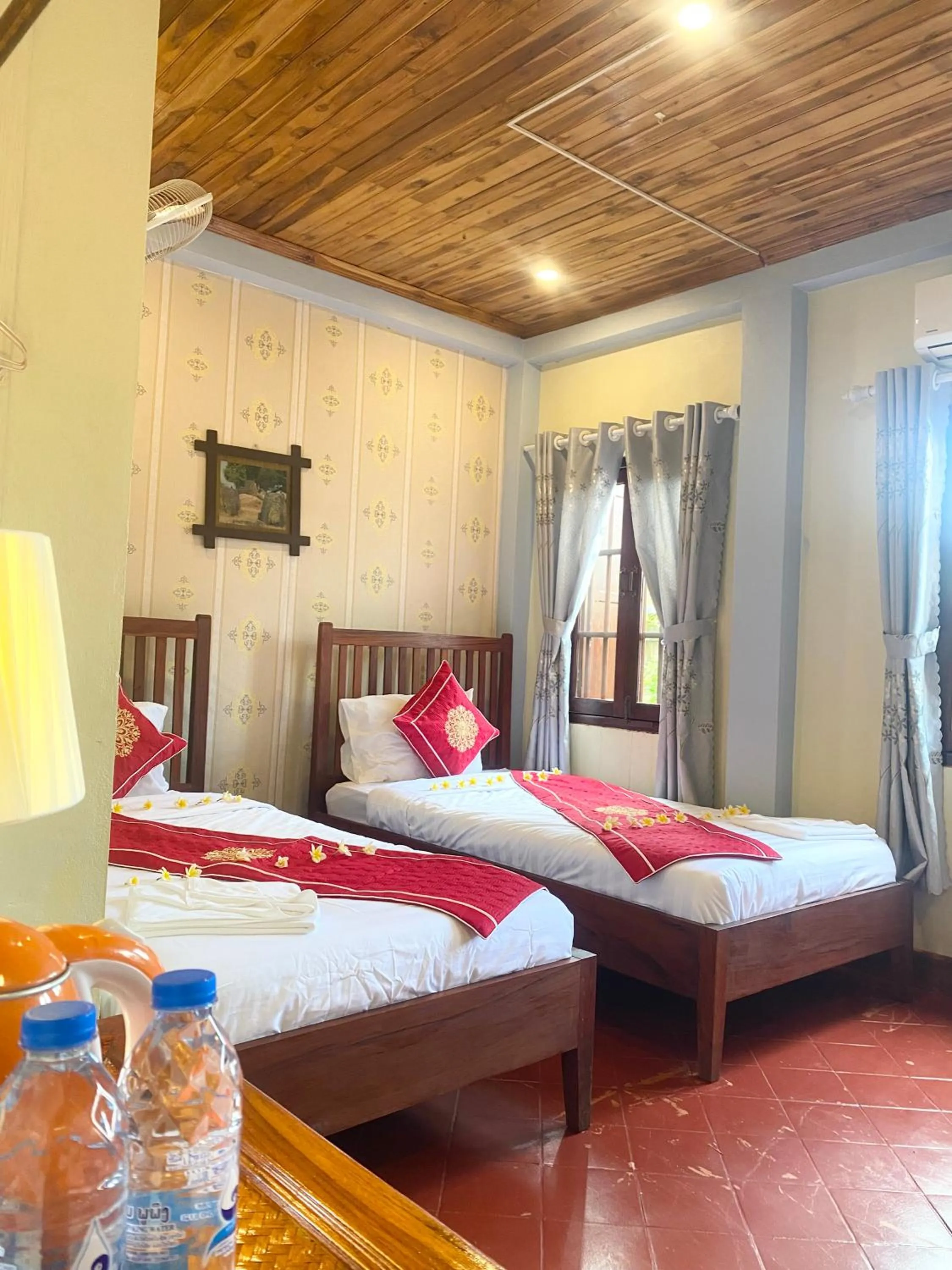 Bed in Golden Sun Hotel