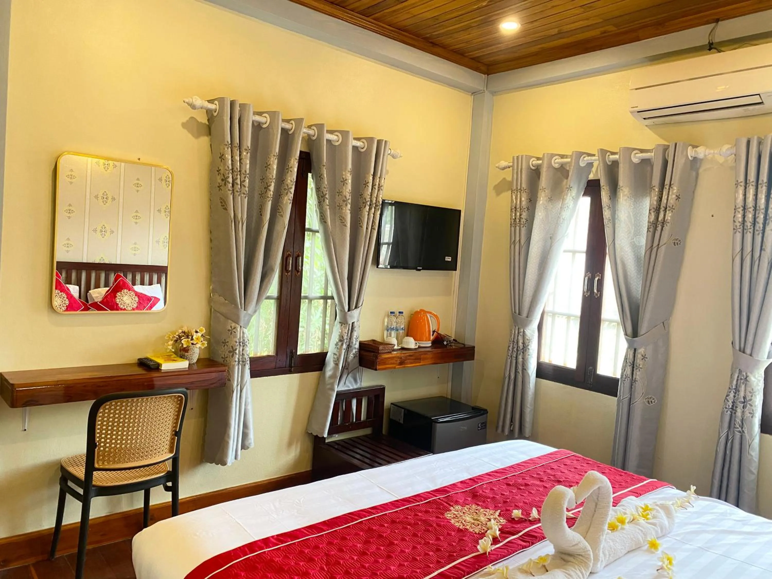 Bed in Golden Sun Hotel