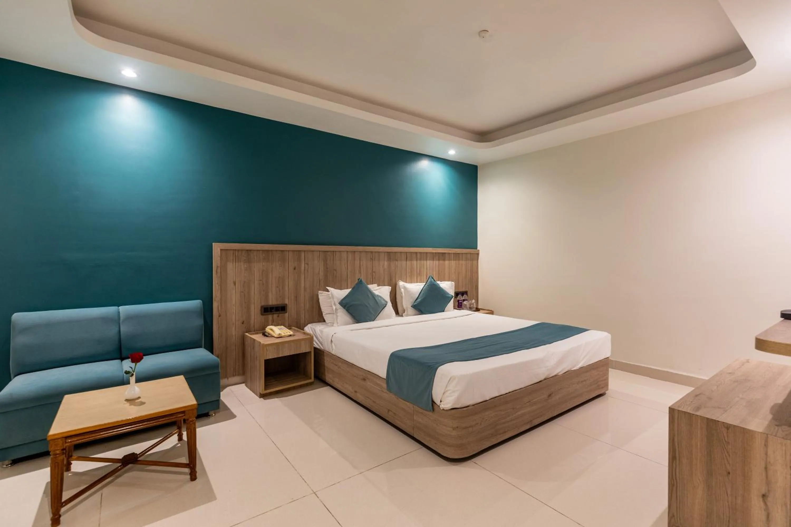 Bed in Hotel Amer Palace