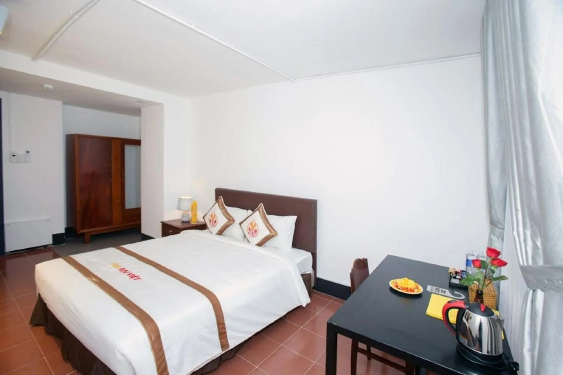 Bed in THE RICE HOTEL Nong Thon Dai Viet 131 Bui Vien