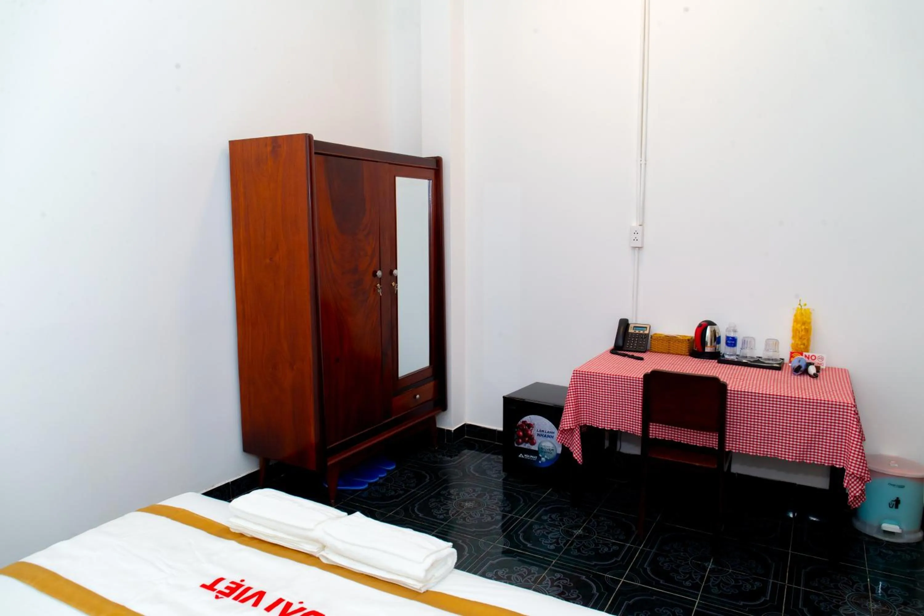 Bed in THE RICE HOTEL Nong Thon Dai Viet 131 Bui Vien