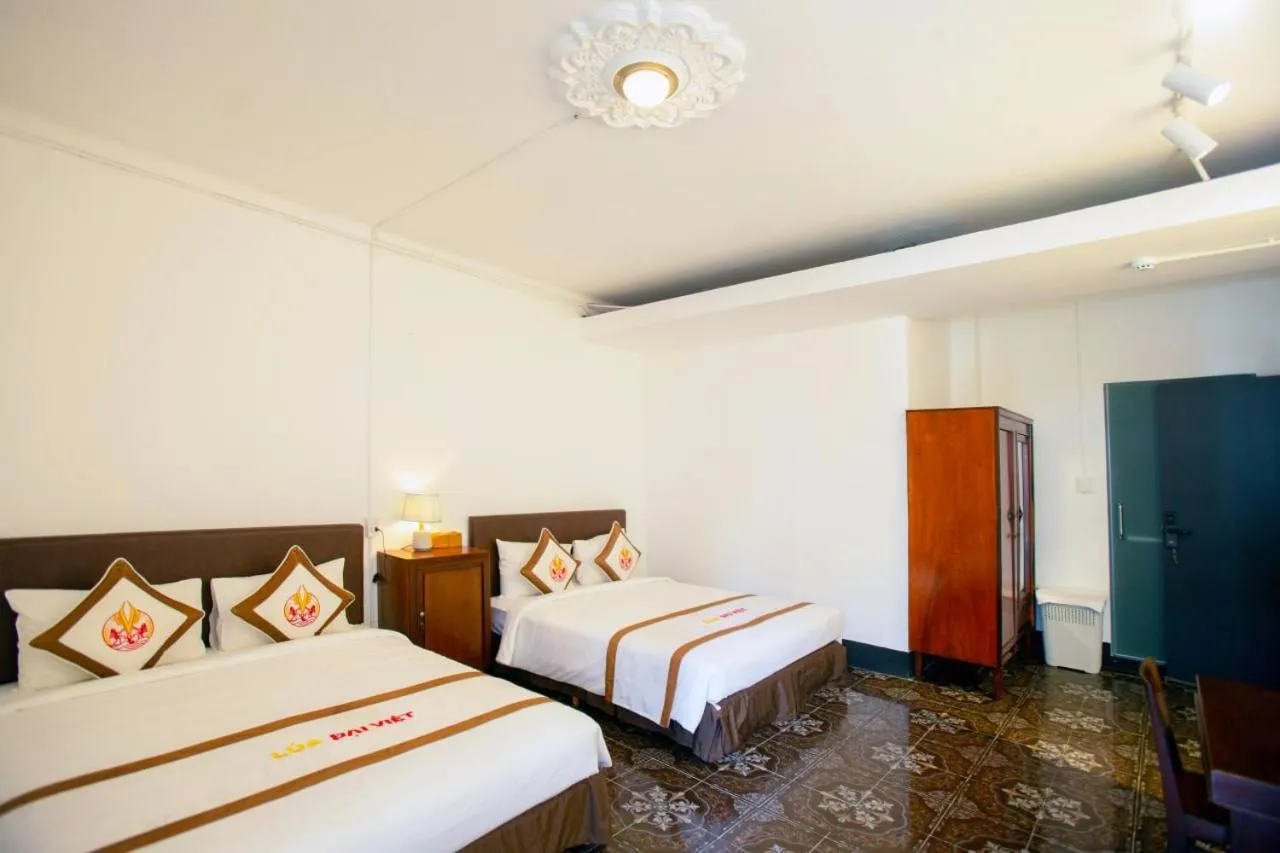 Bed in THE RICE HOTEL Nong Thon Dai Viet 131 Bui Vien