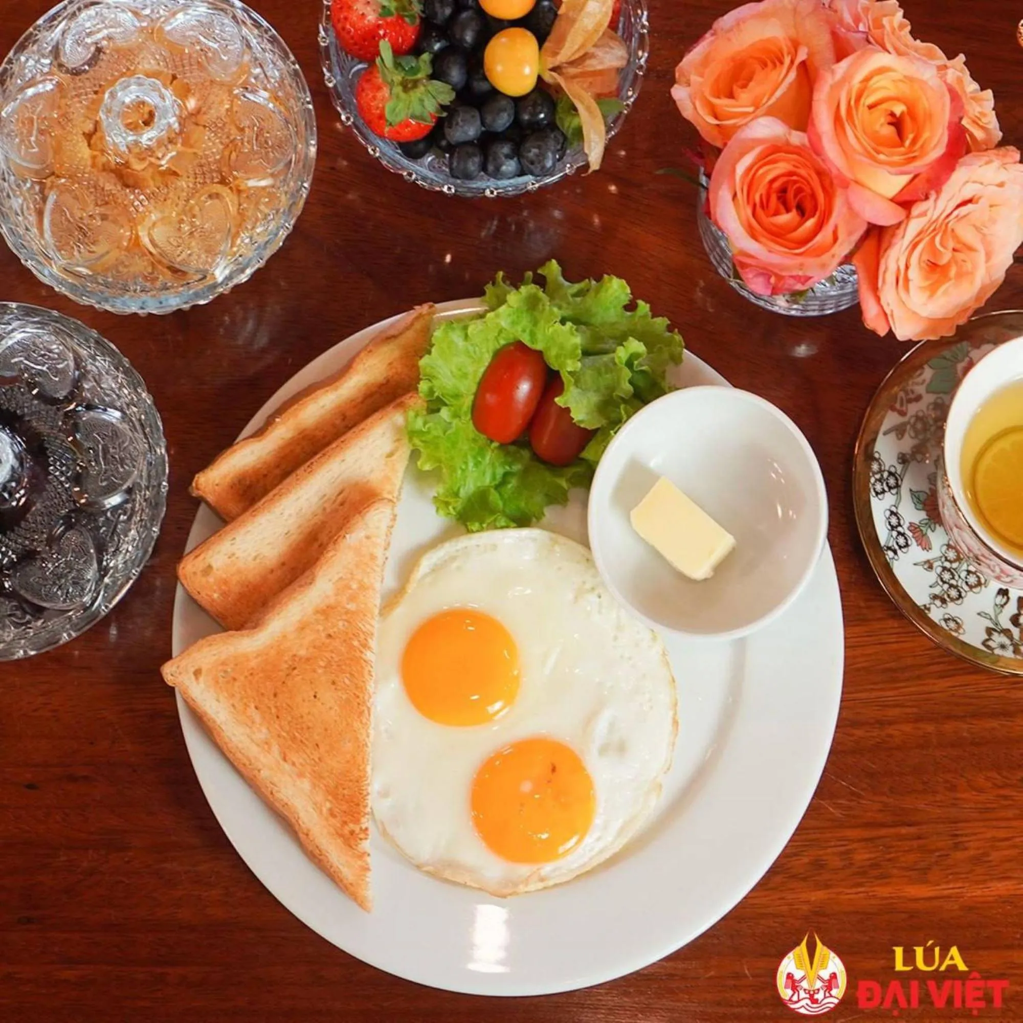 Restaurant/places to eat in THE RICE HOTEL Nong Thon Dai Viet 131 Bui Vien