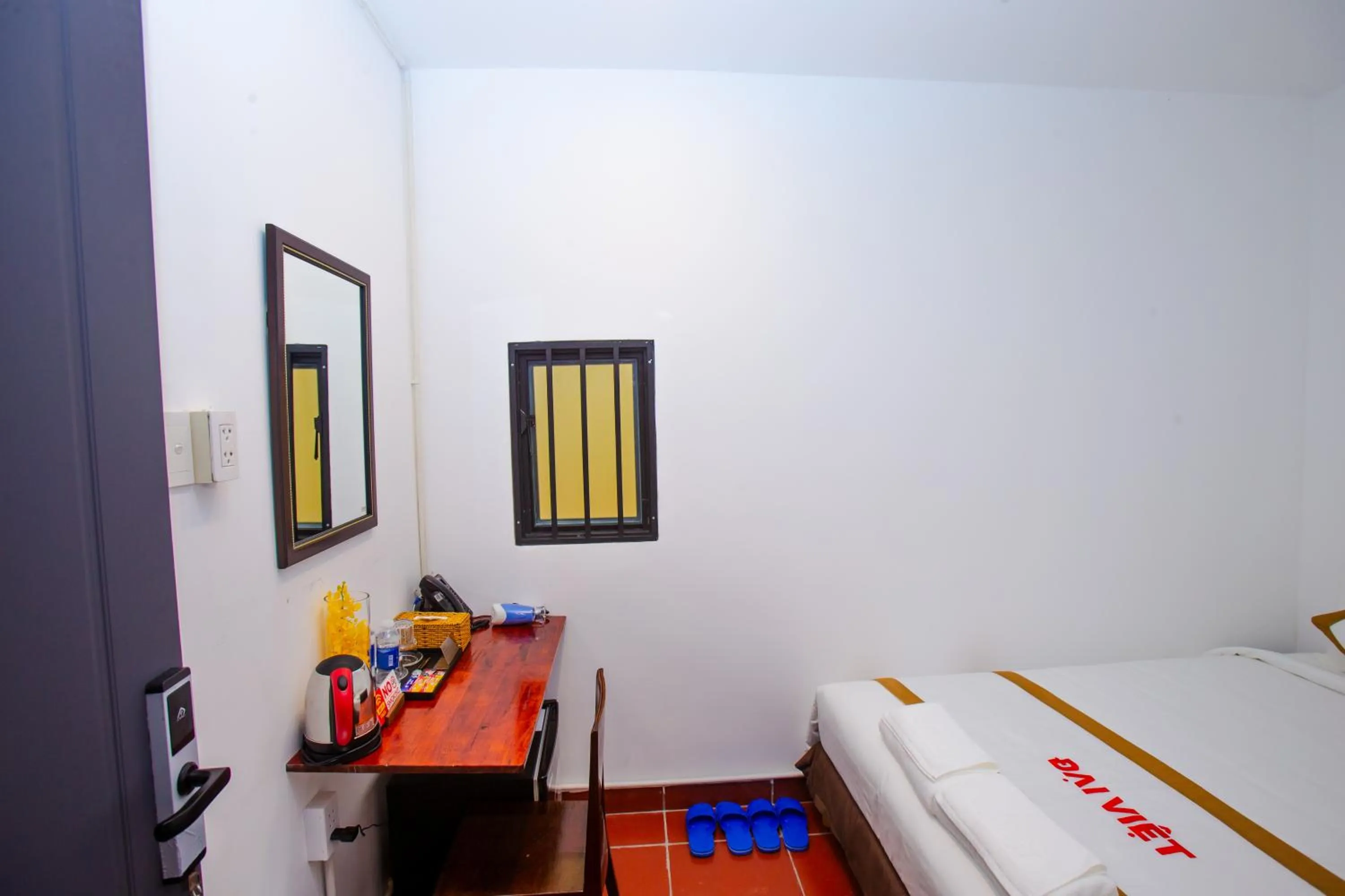 Bed in THE RICE HOTEL Nong Thon Dai Viet 131 Bui Vien