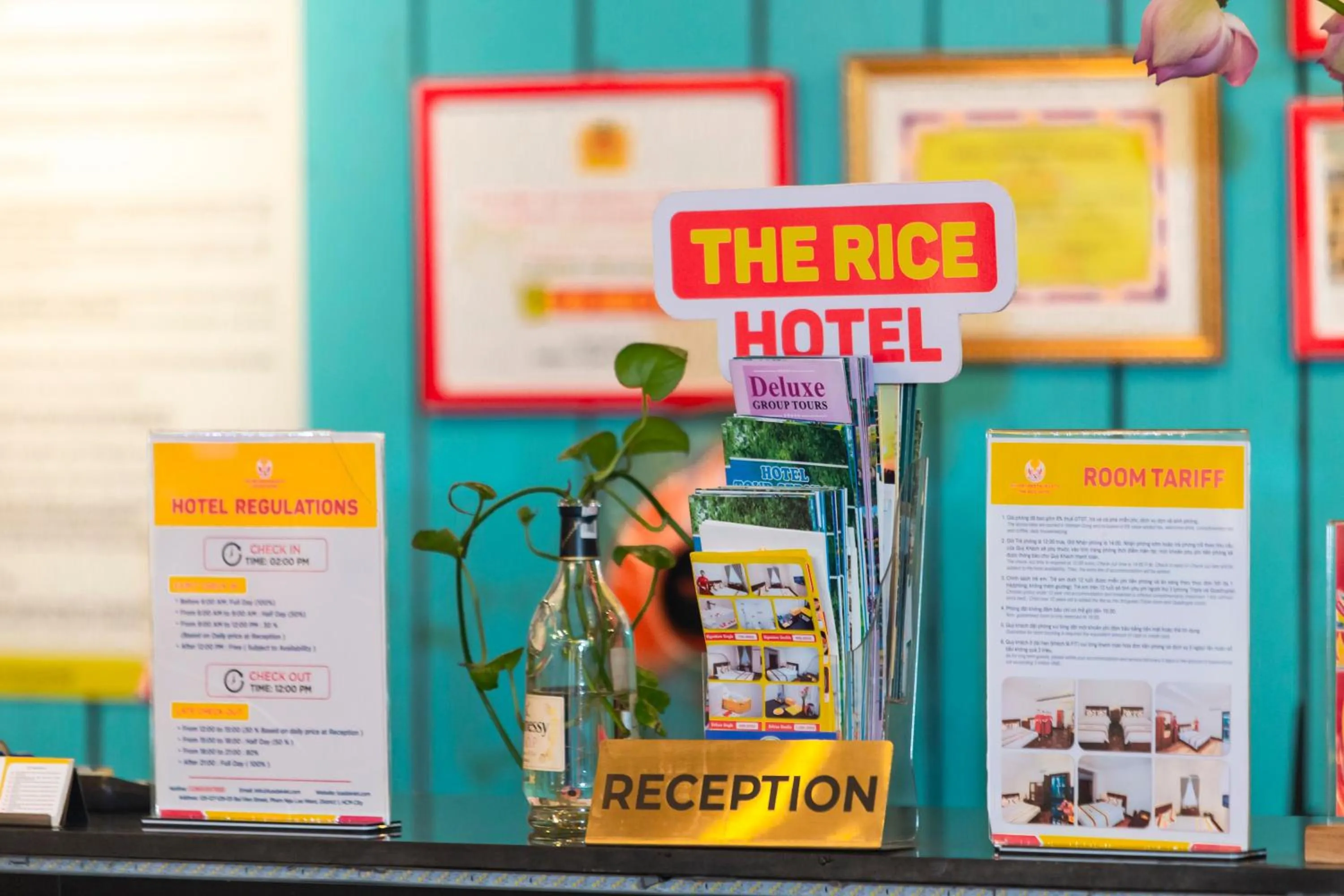 Lobby or reception in THE RICE HOTEL Nong Thon Dai Viet 131 Bui Vien