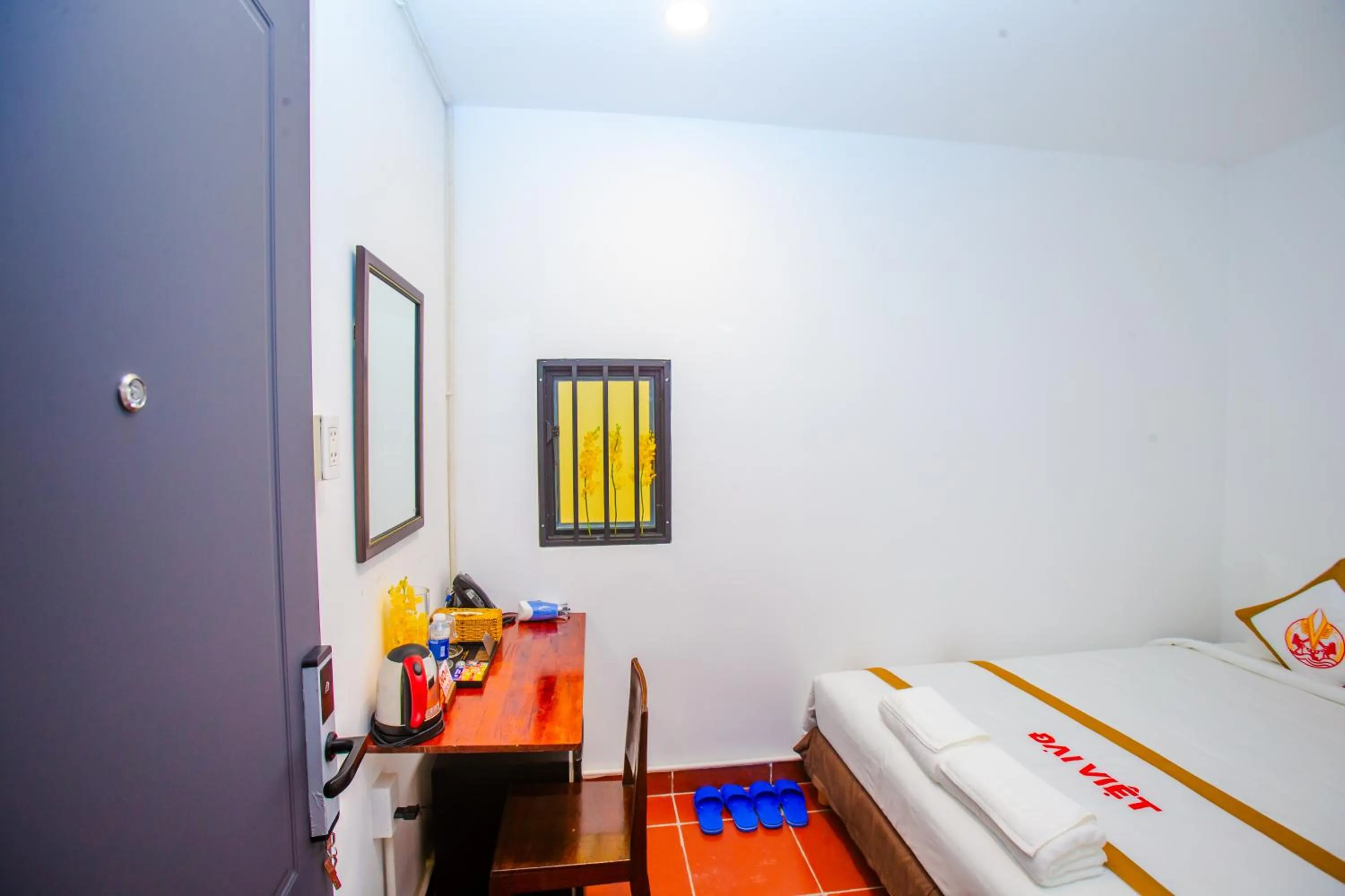 Bed in THE RICE HOTEL Nong Thon Dai Viet 131 Bui Vien