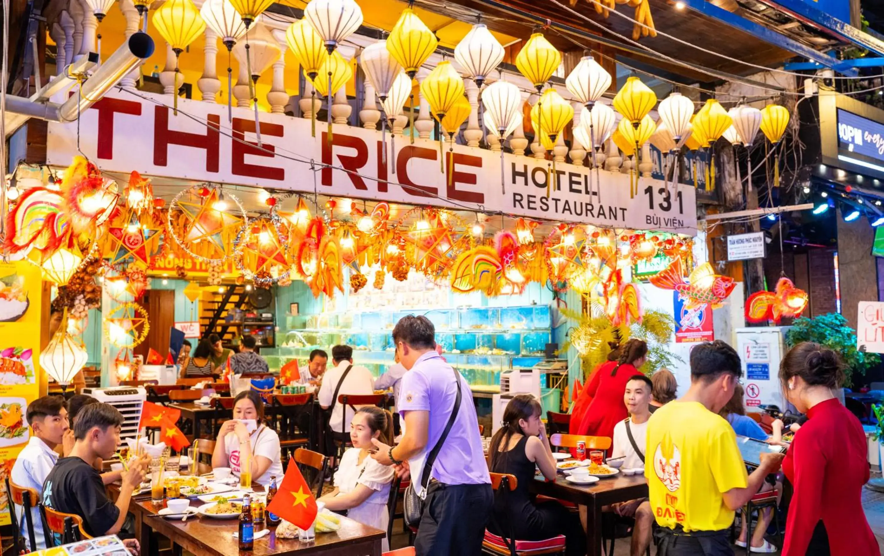 Restaurant/places to eat in THE RICE HOTEL Nong Thon Dai Viet 131 Bui Vien Restaurant/places to eat in THE RICE HOTEL Nong Thon Dai Viet 131 Bui Vien