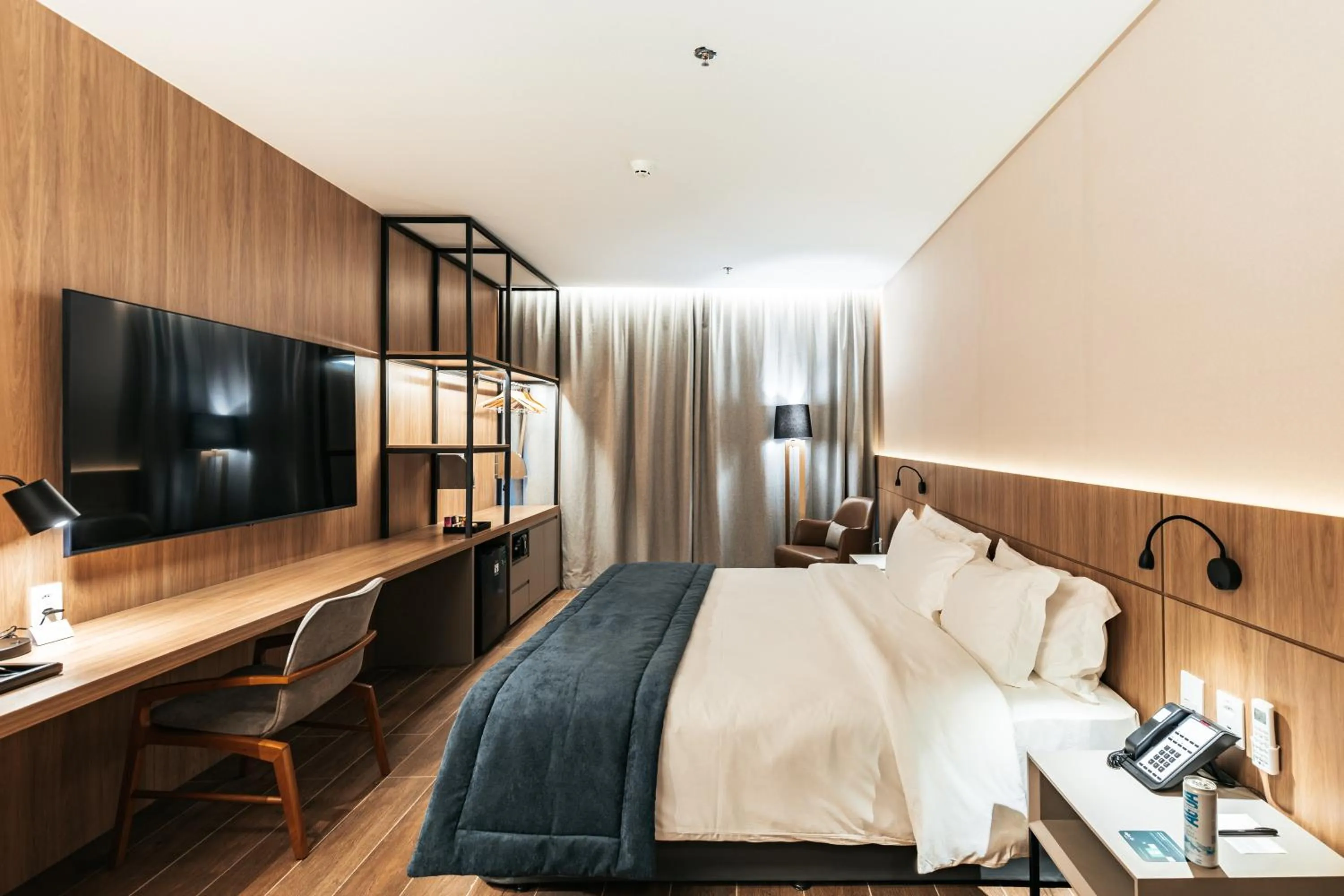 Bed in WTC Goiânia Stay & Hotel by Atlantica