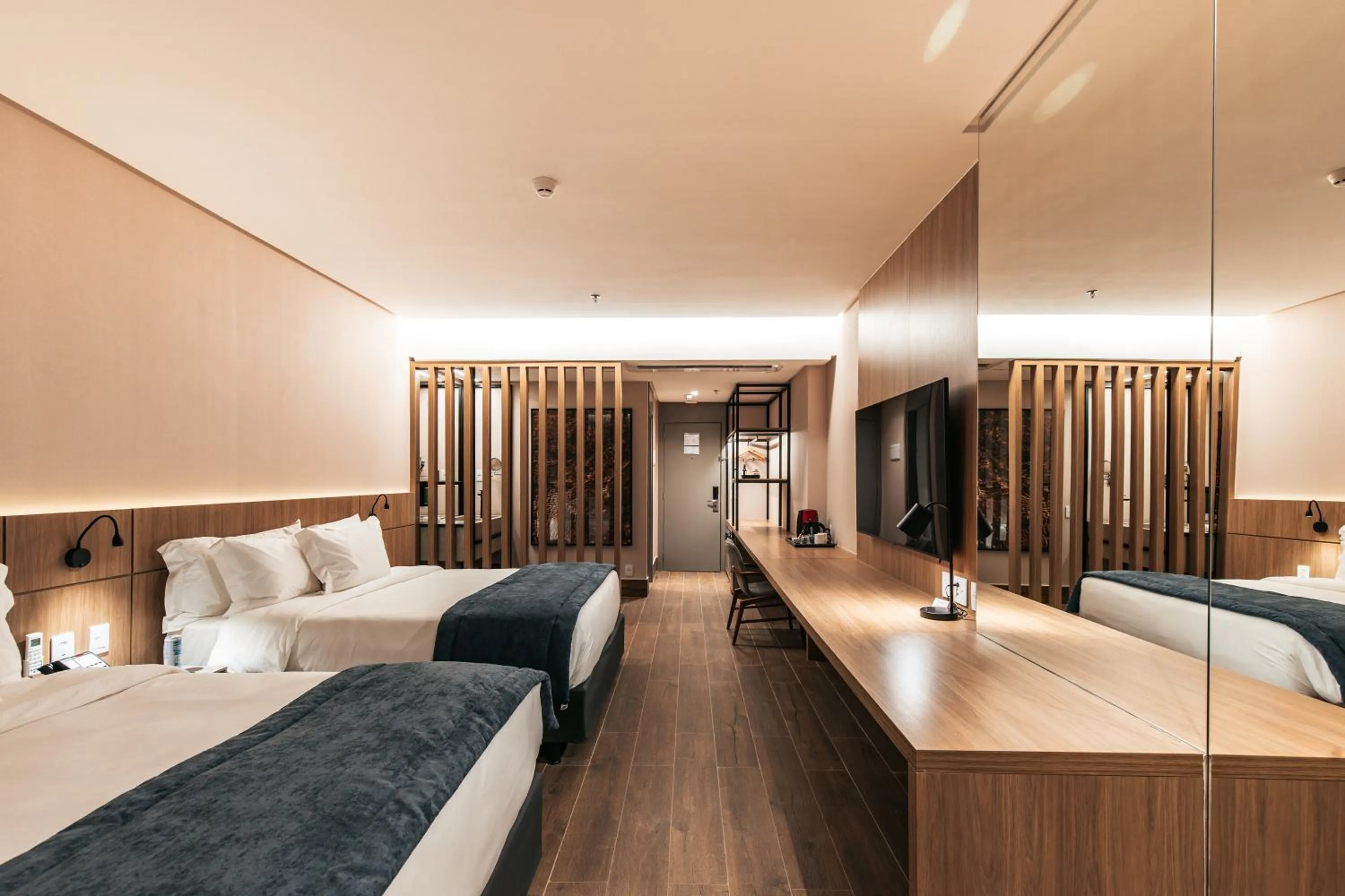 TV and multimedia, Bed in WTC Goiânia Stay & Hotel by Atlantica