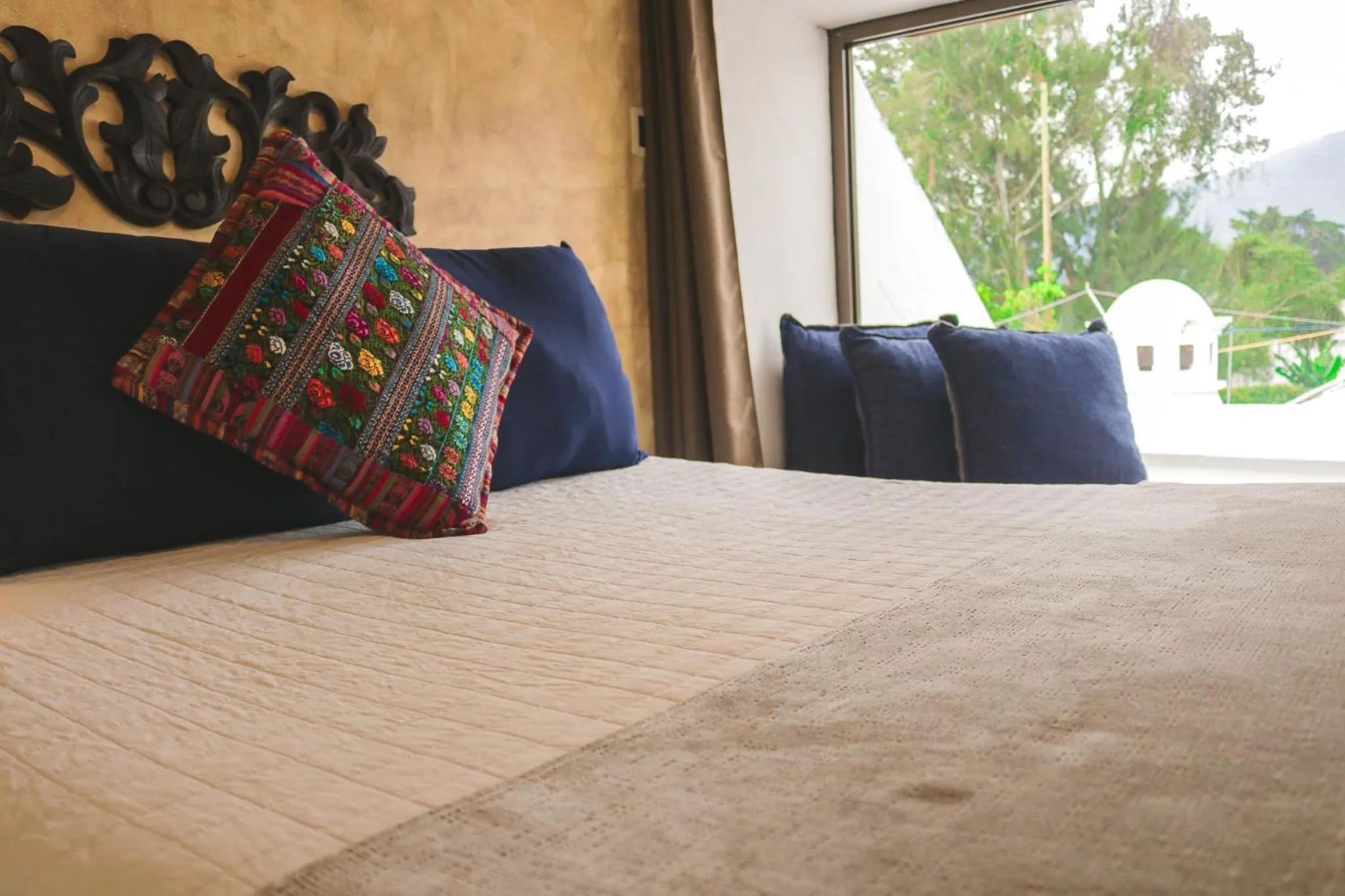 Bed in Hotel Posada de la Luna