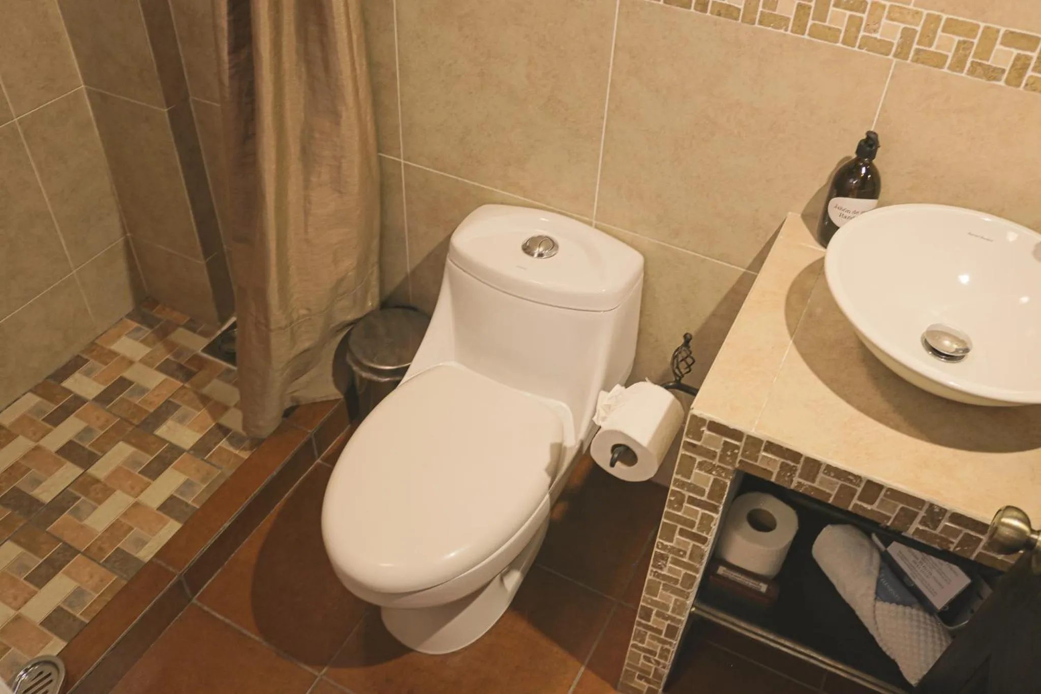 Toilet in Hotel Posada de la Luna